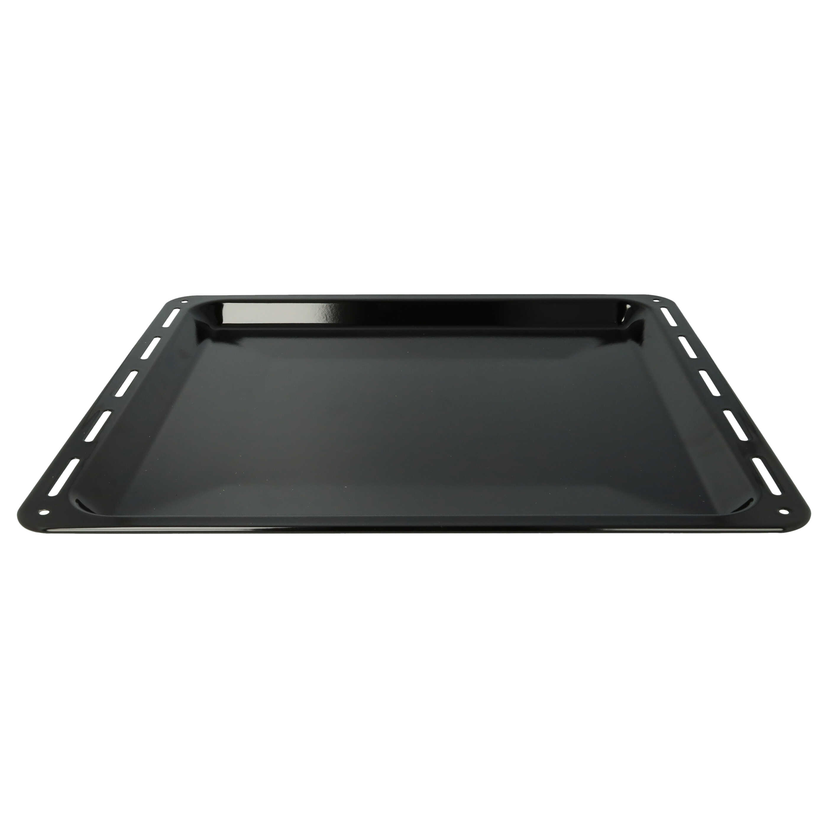 Baking Tray as Replacement for AEG 3423981020 Oven - 42.2 x 37.6 x 2 cm, Non-stick coating, Enamelled Black