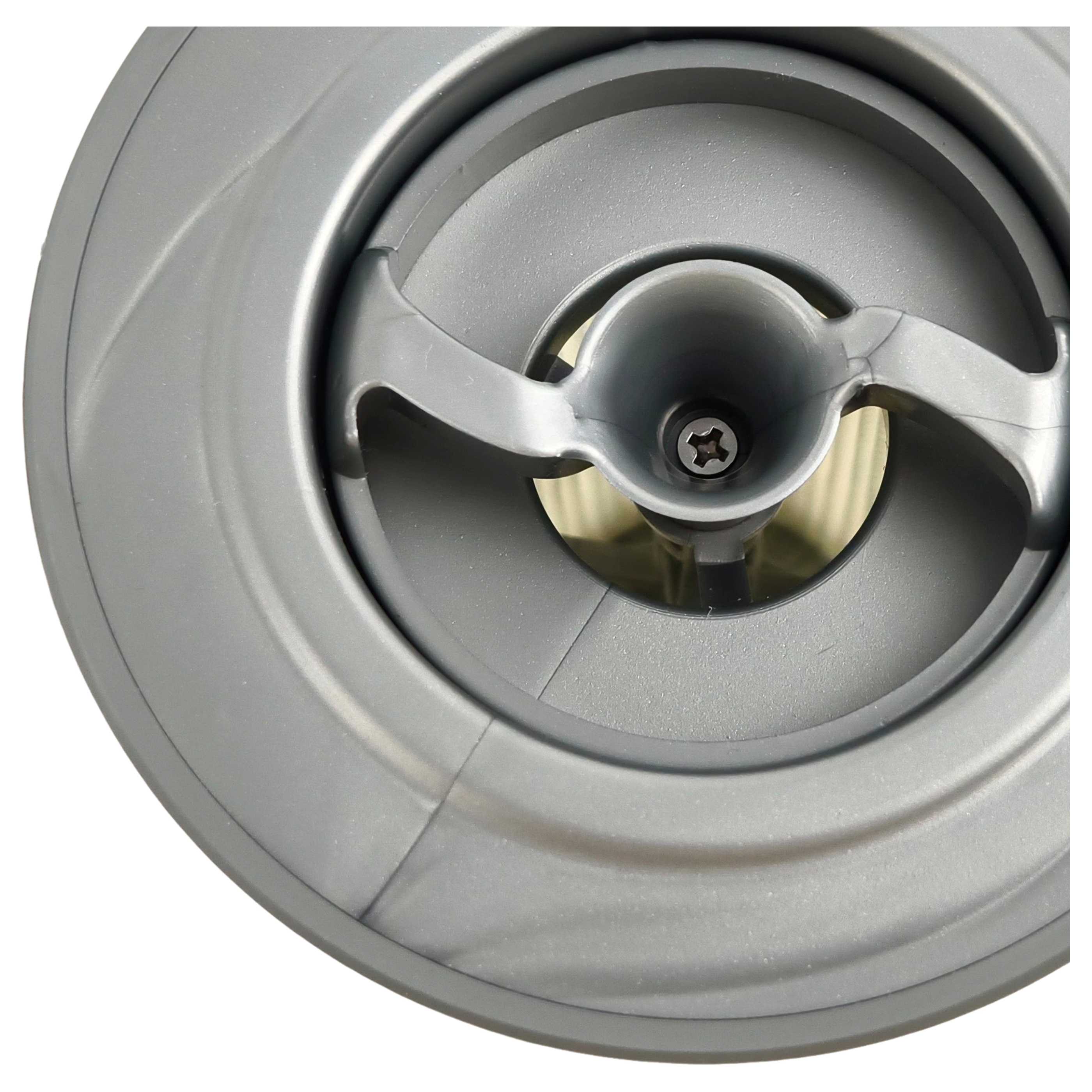 3x Patronen-Filter als Ersatz für Bosch 12036642 für Bosch Staubsauger, grau