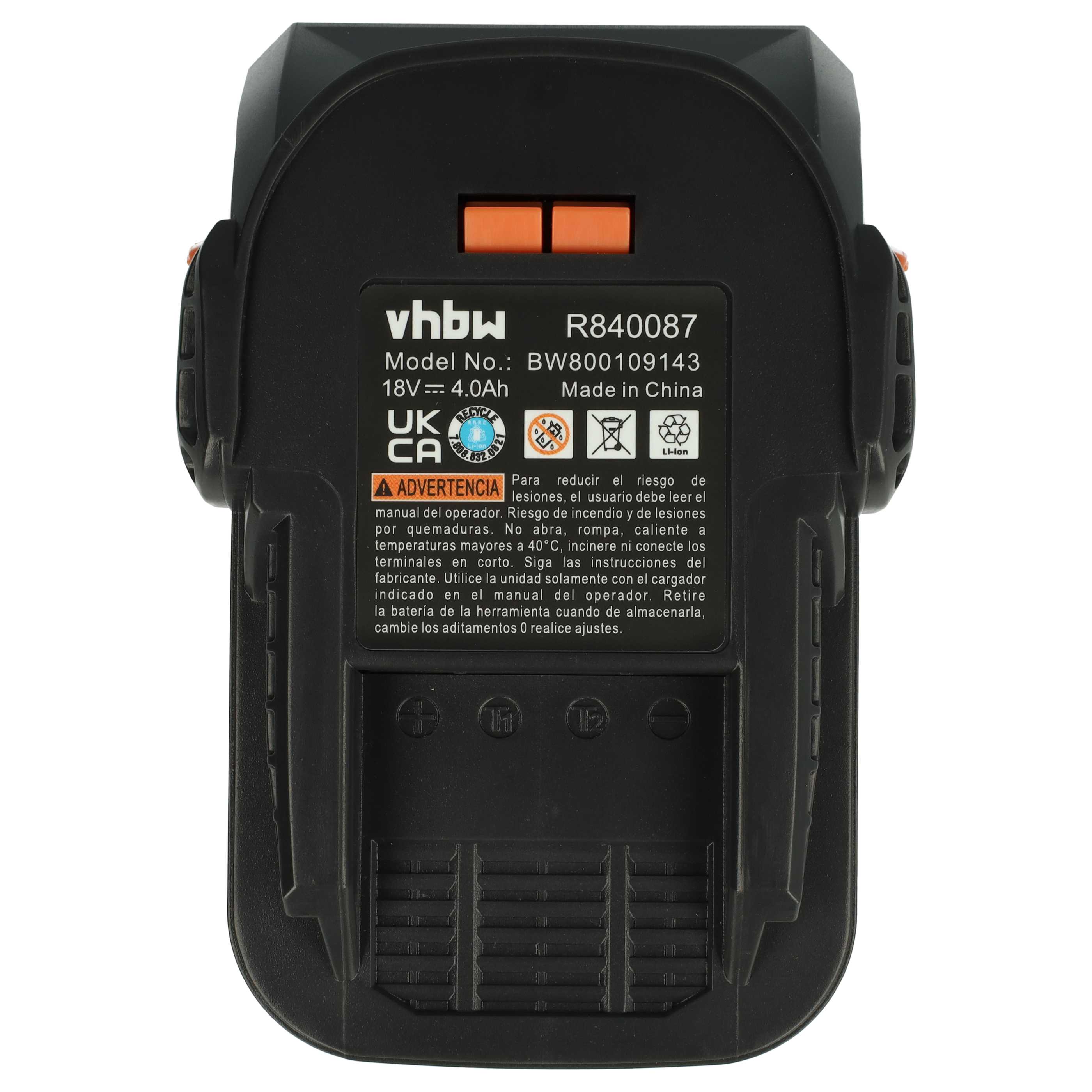 Batterie (3 pcs.) remplace AEG B1814, B1817G, B1814G, B1817, L1815 outil électrique Ridgid - 4Ah 18V Li-ion