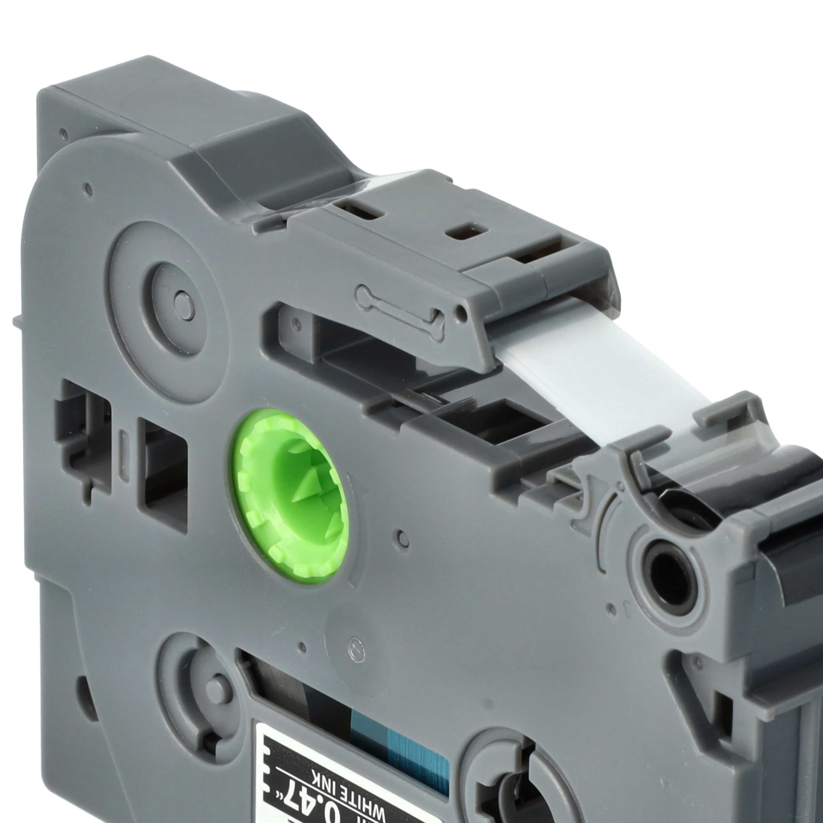 5x Label Tape replaces Brother TZE-335, TZ-335 - 12 mm White to Black
