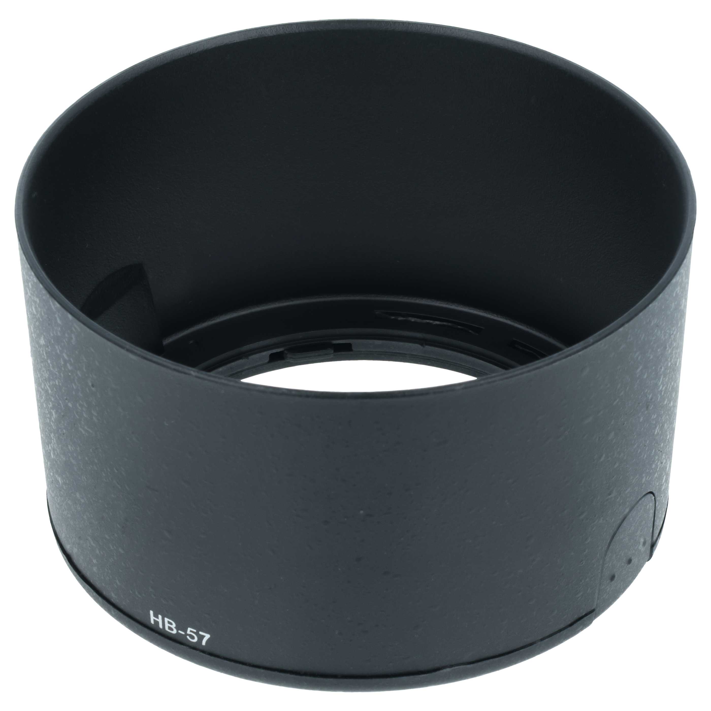 Lens Hood replaces Nikon HB57, HB-57 for Nikon Lens with 58 mm Diameter, plastic, black