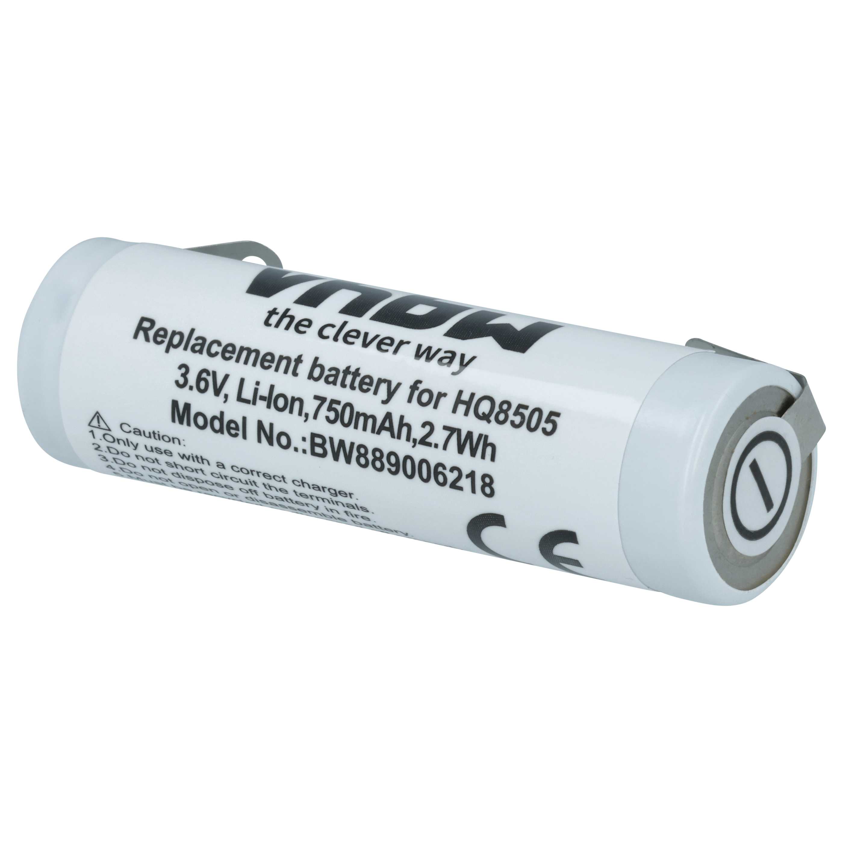 Batteria per rasoio sostituisce Philips 4222-036-11290, 4222-036-06410, 036-11290, R28A - 750mAh 3,6V Li-Ion