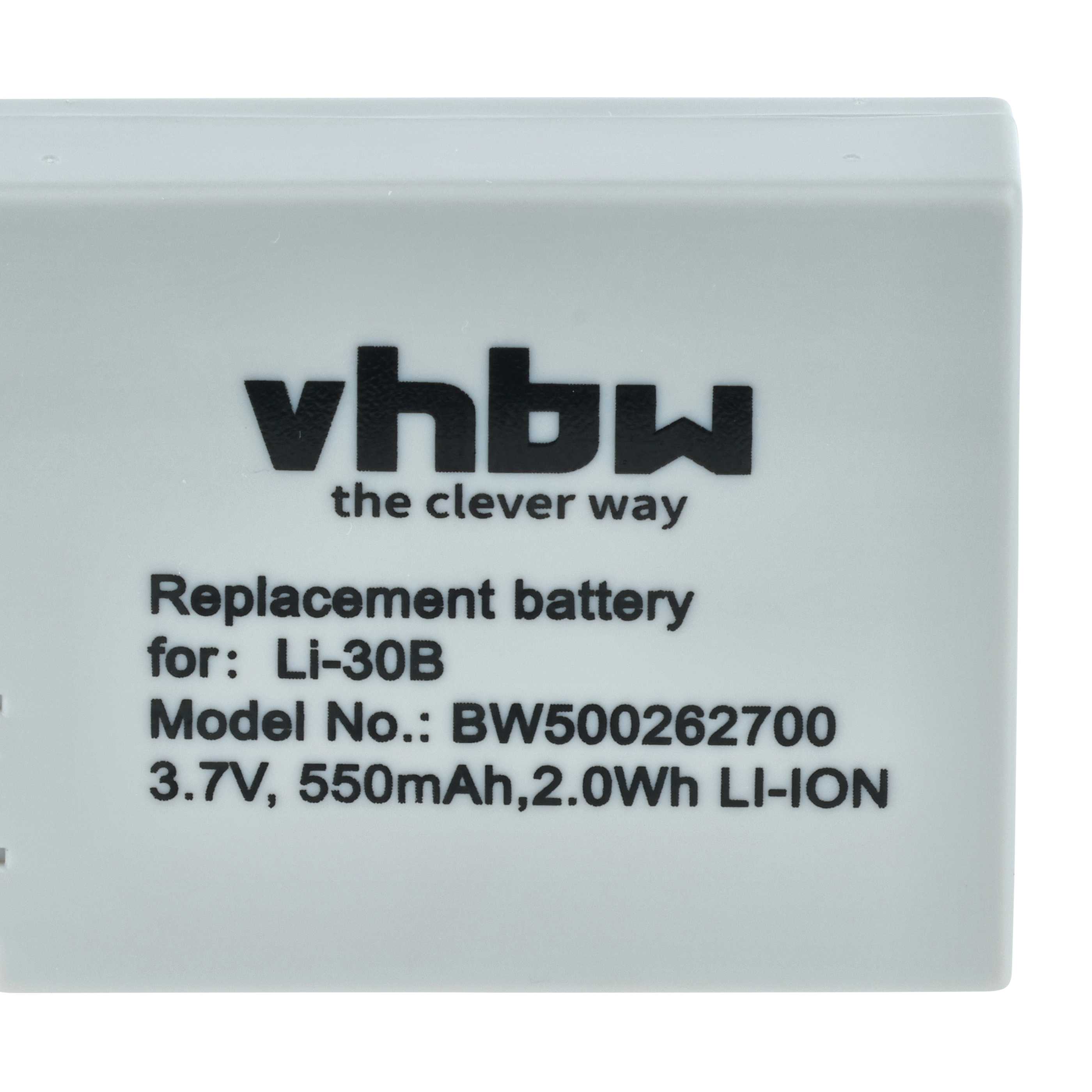 Akumulator do aparatu cyfrowego zamiennik Olympus Li-30B - 550 mAh 3,7 V Li-Ion