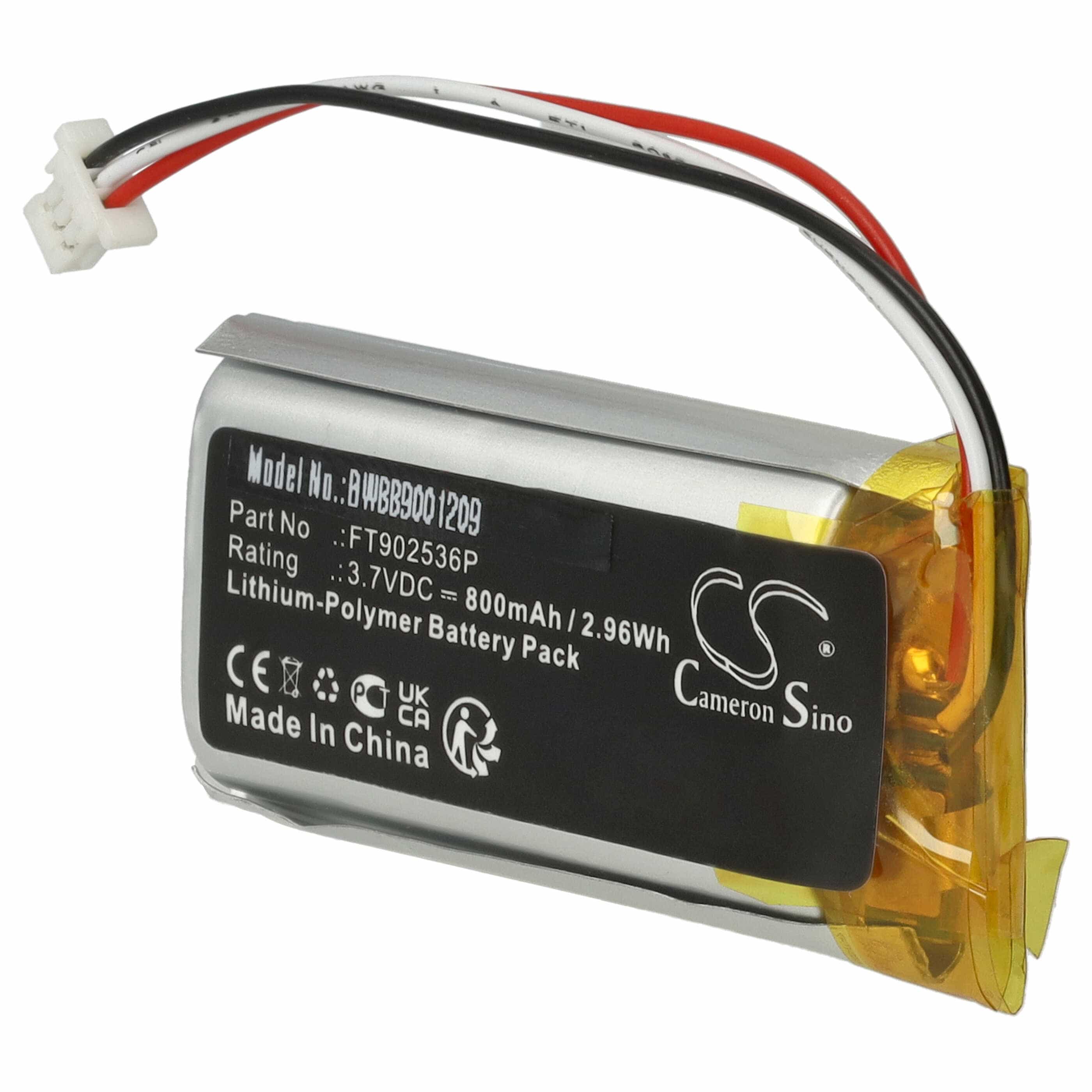 kabellose Maus-Akku als Ersatz für Asus FT902536P - 800mAh 3,7V Li-Polymer