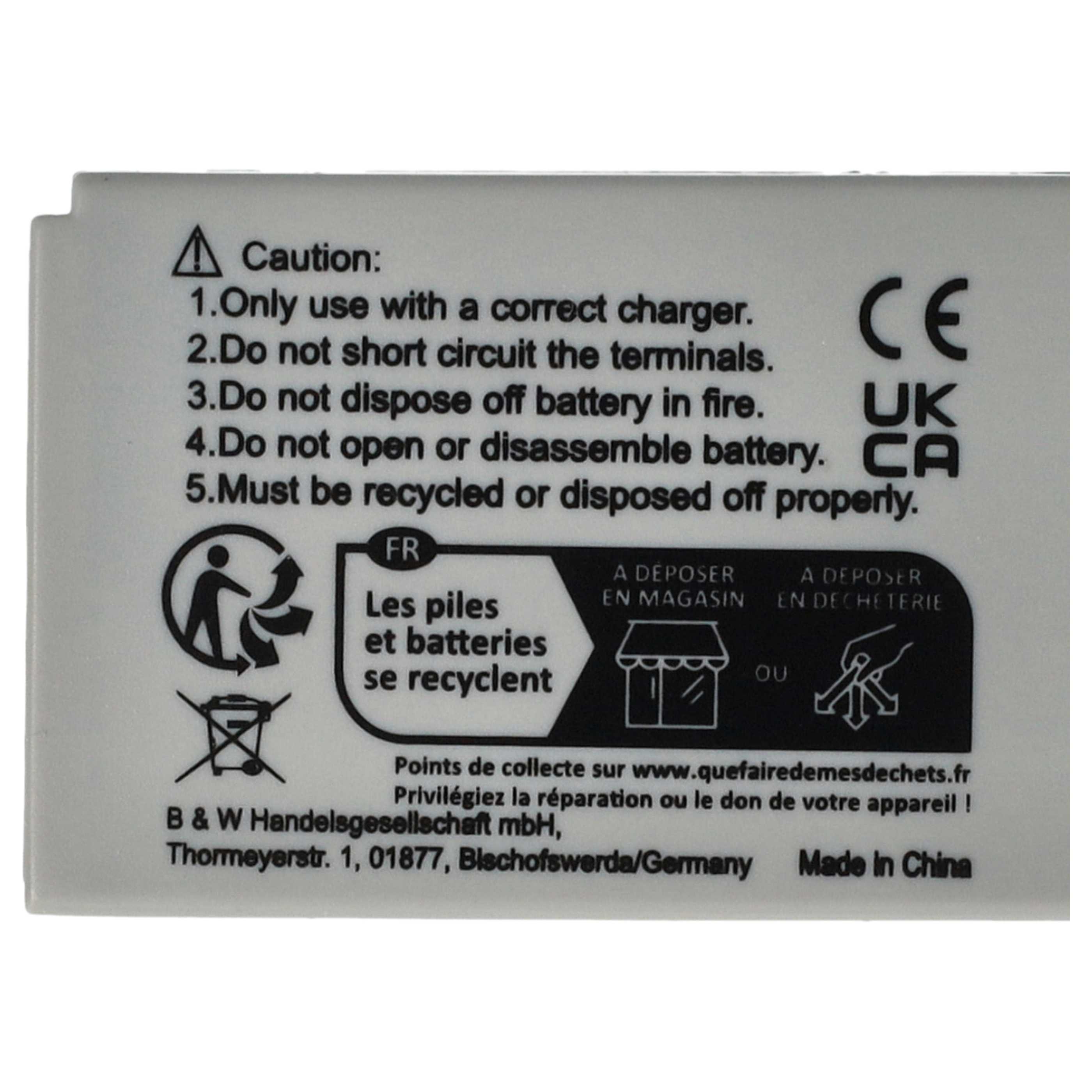 Videocamera 3x Battery replaces Sanyo DB-L40AU, DB-L40 - 800 mAh 3.7 V Li-Ion