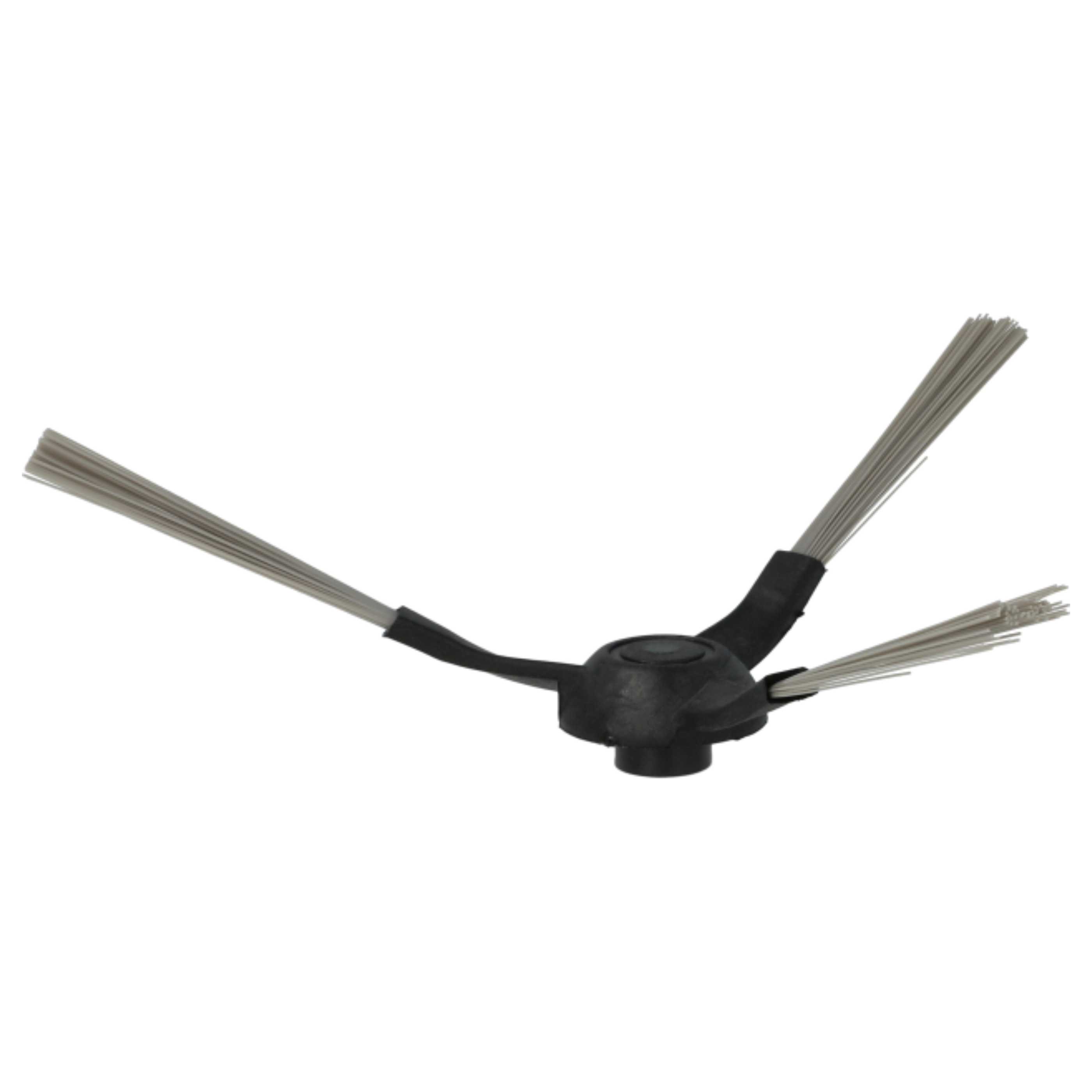 2x Side Brush suitable for Proscenic, Cecotec, Xiaomi 3490/4090 Robot Vacuum Cleaner etc. - 3-armed, black