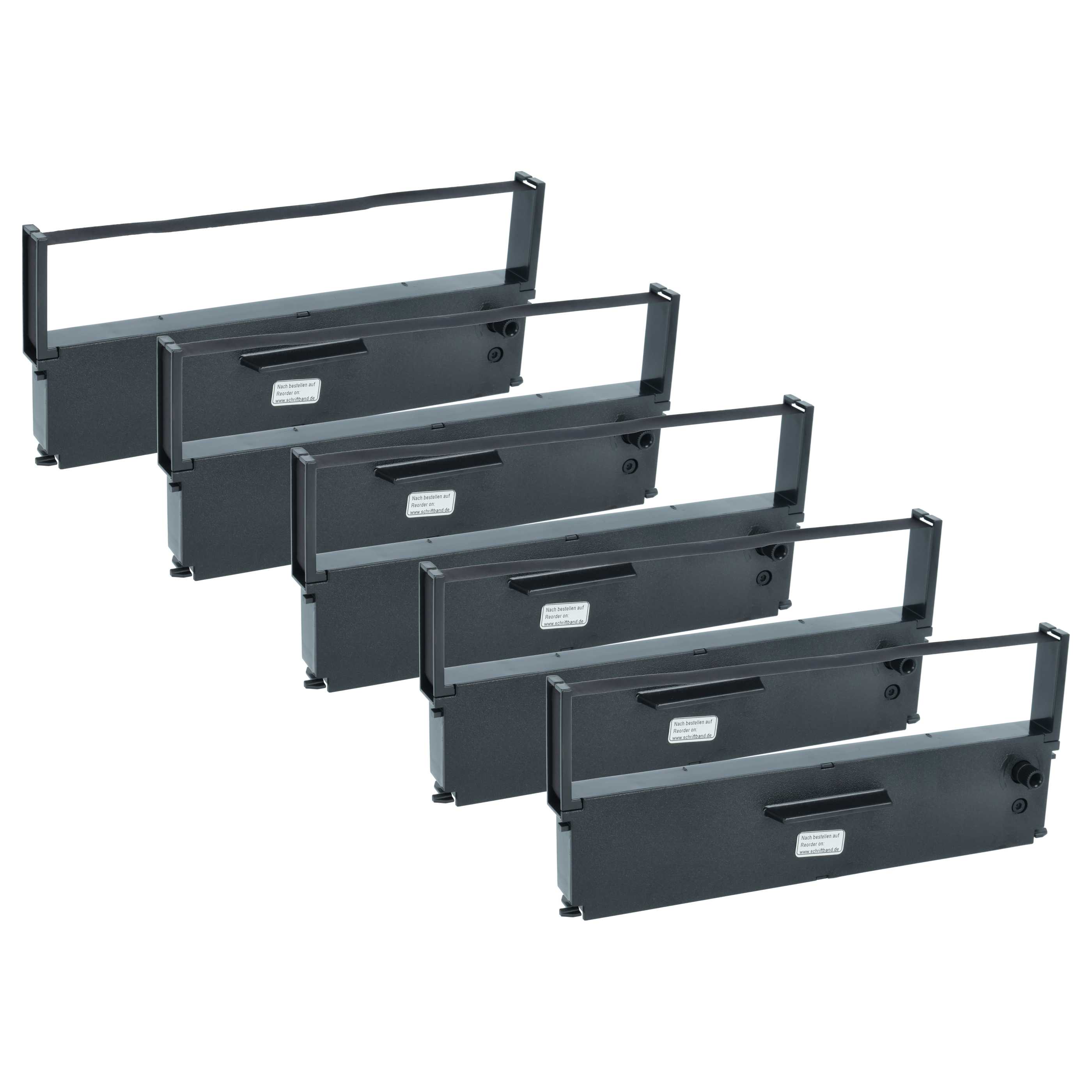 5x Ink Ribbon replaces Epson C43S015231, C43S015369 for Utax Dot Matrix, Receipt Printer etc. - Black
