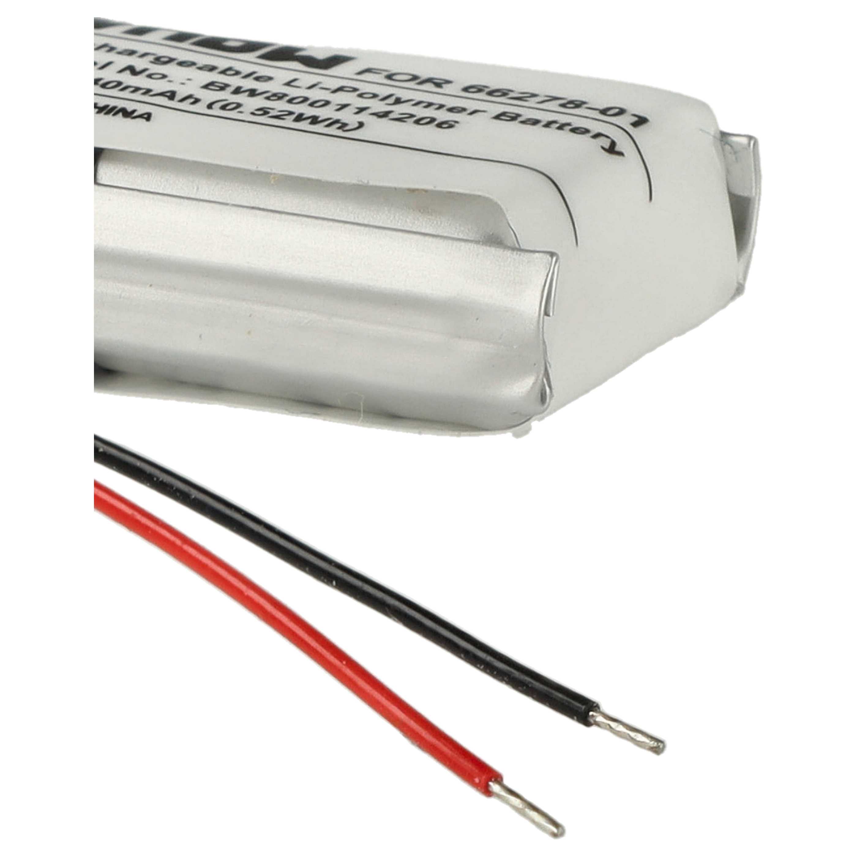 5x Akumulator do słuchawek bezprzewodowych zamiennik Plantronics 66278-01, 79879-01 - 140 mAh 3,7 V LiPo