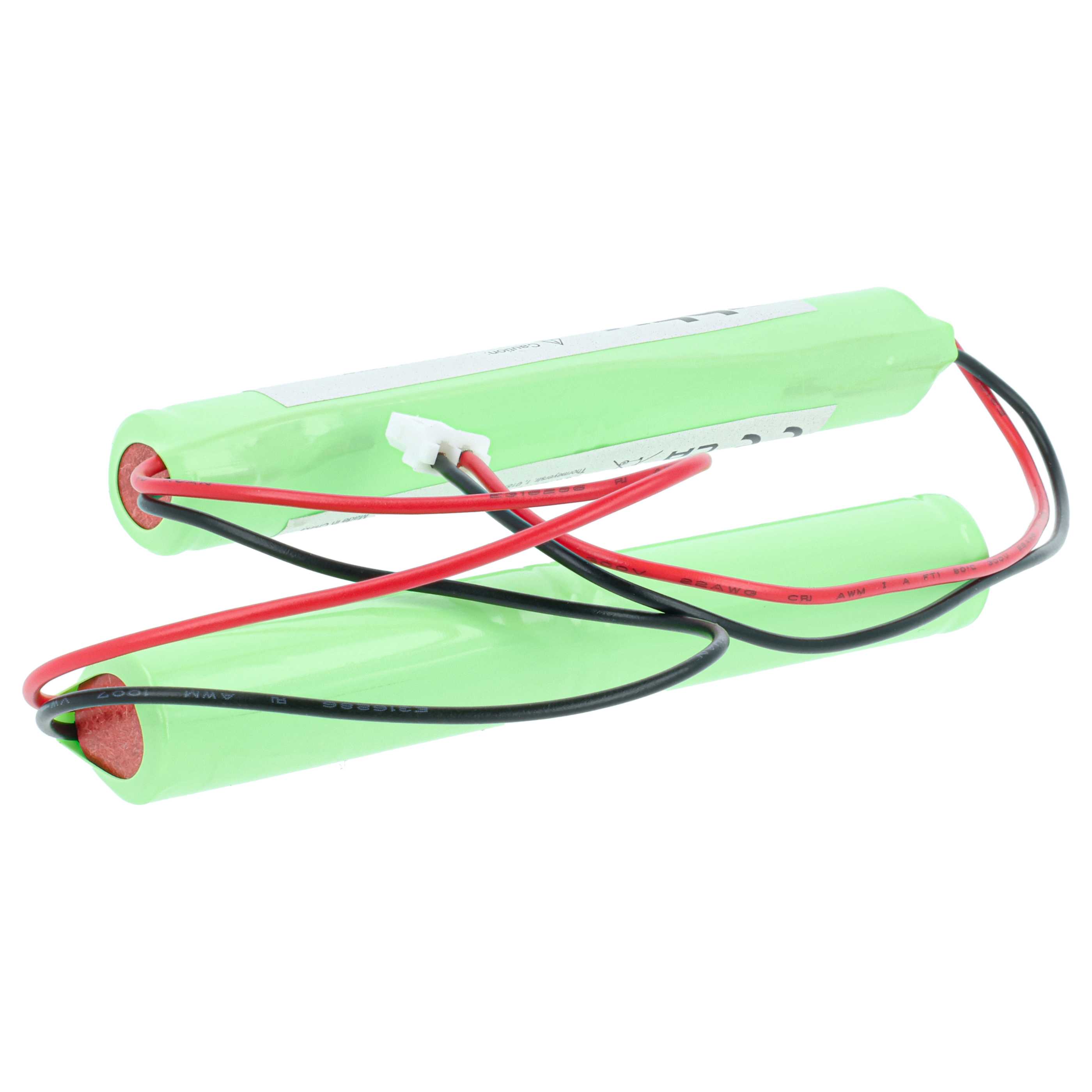 Batería reemplaza BAES TD512433 para iluminación emergencia (800 mAh, 4,8 V, NiCd)