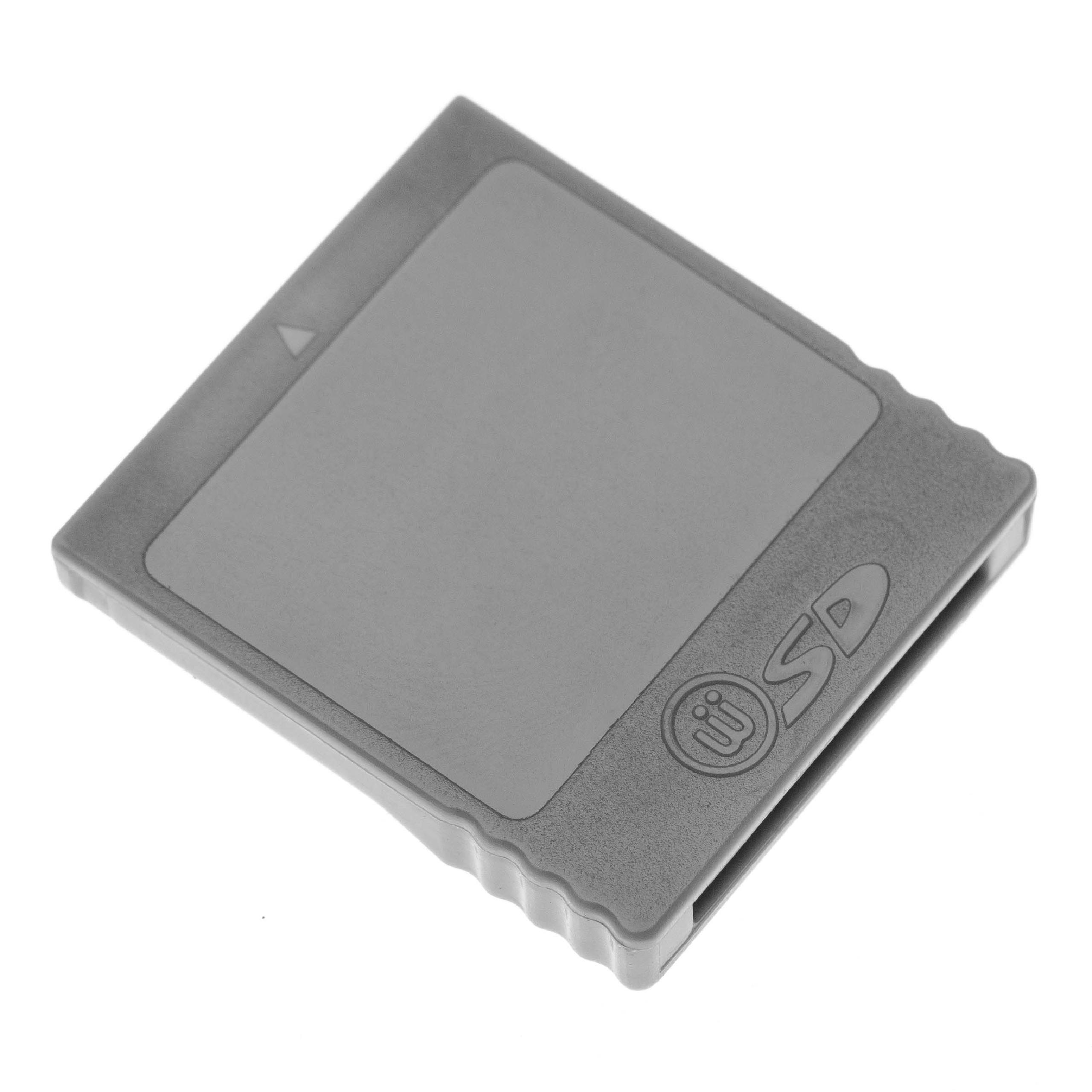 SD Card Adapter suitable for Nintendo GameCube, Wii game console - SD Memory Card Converter, Grey