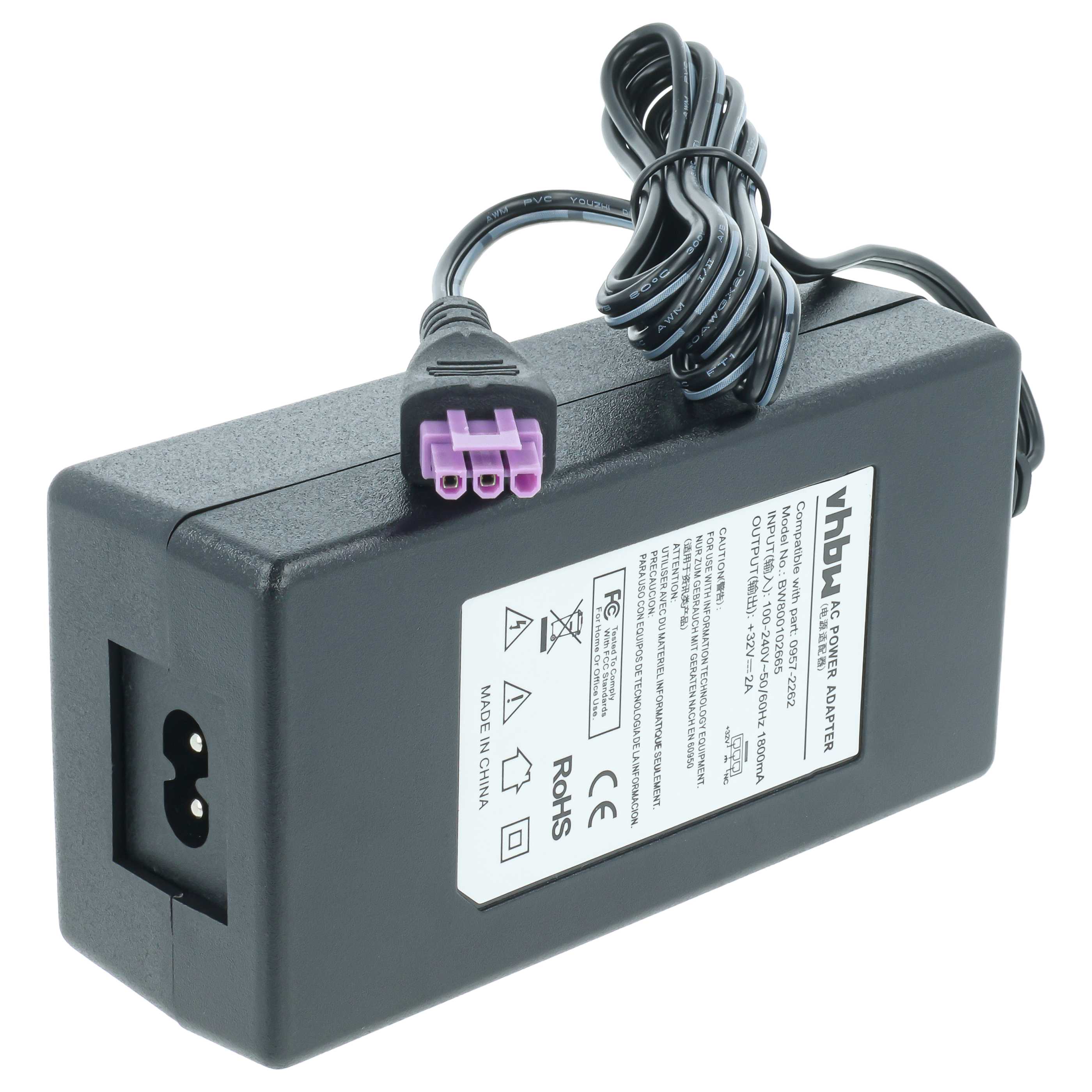 Mains Power Adapter replaces HP 0957-2093, 0957-2262 Printer