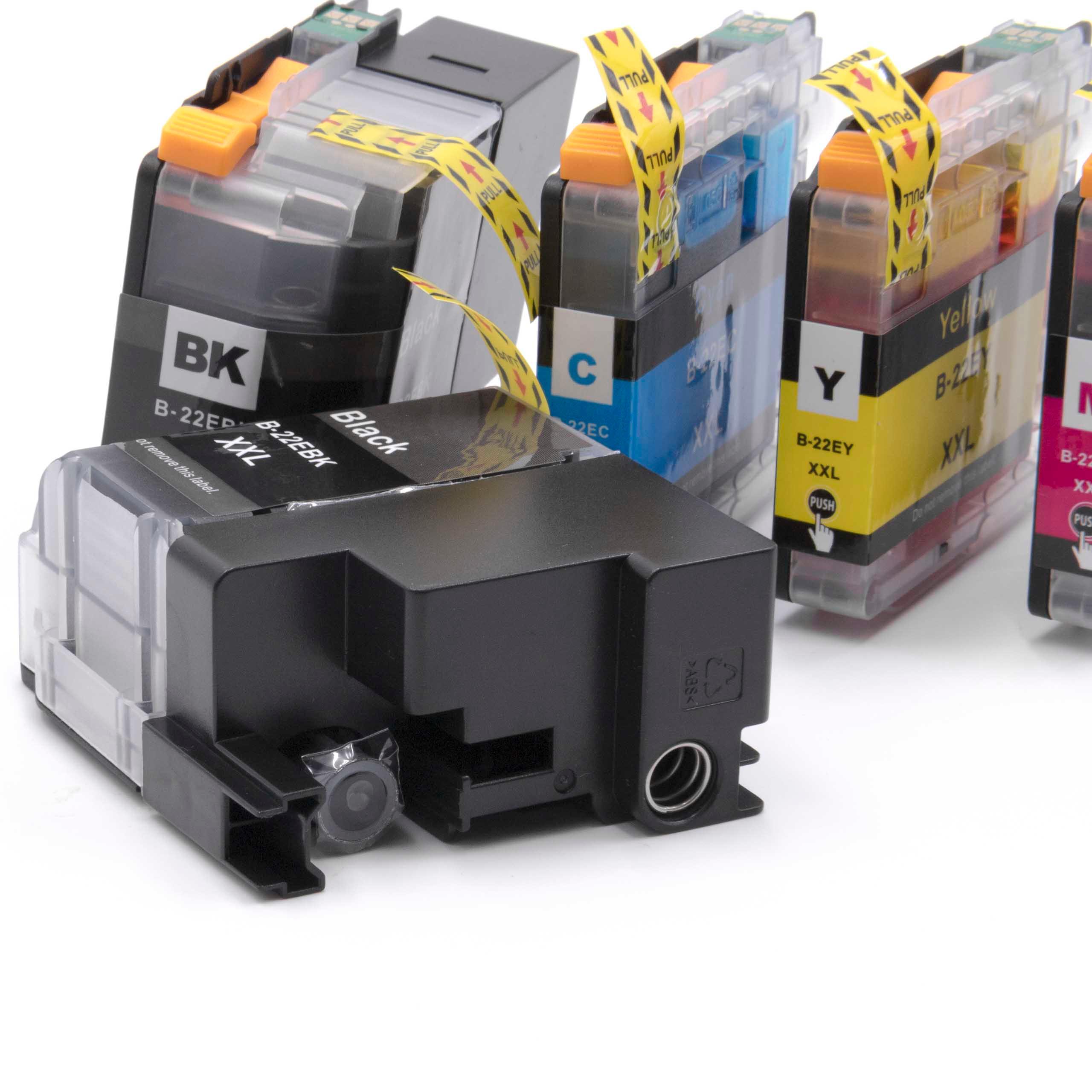 5x Ink Cartridges replaces Brother LC-22EBK, LC22EBK, LC-22EBKXXL, LC-22E BK for MFC-J5920DW Printer - B/C/M/Y