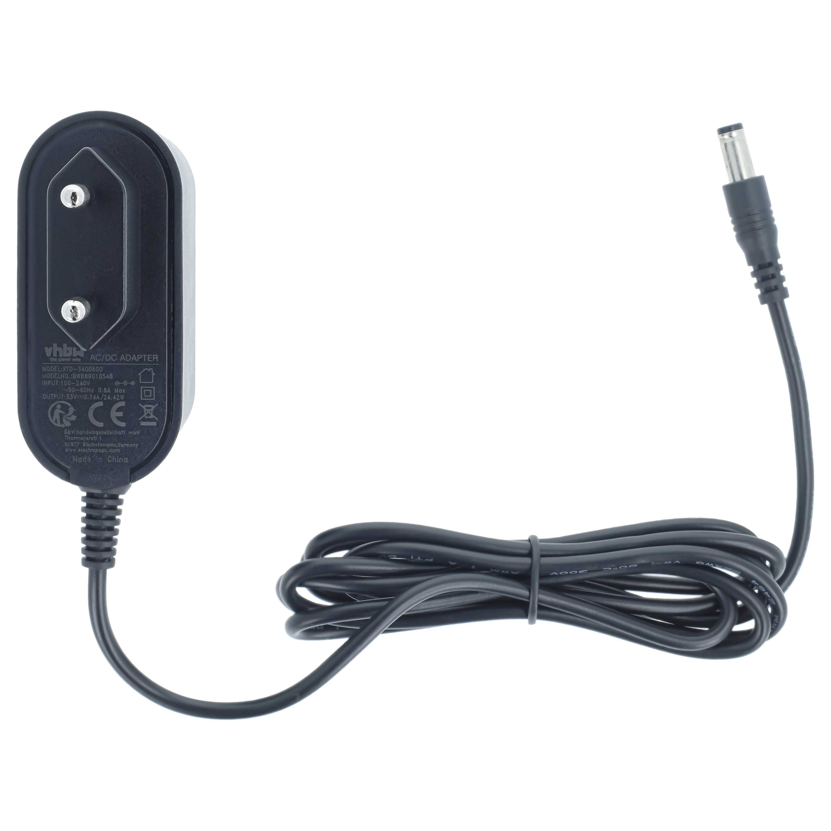 Ladegerät als Ersatz für Rowenta SS-2230002365, ZD024M330074EU für Tefal Handstaubsauger, Akkustaubsauger