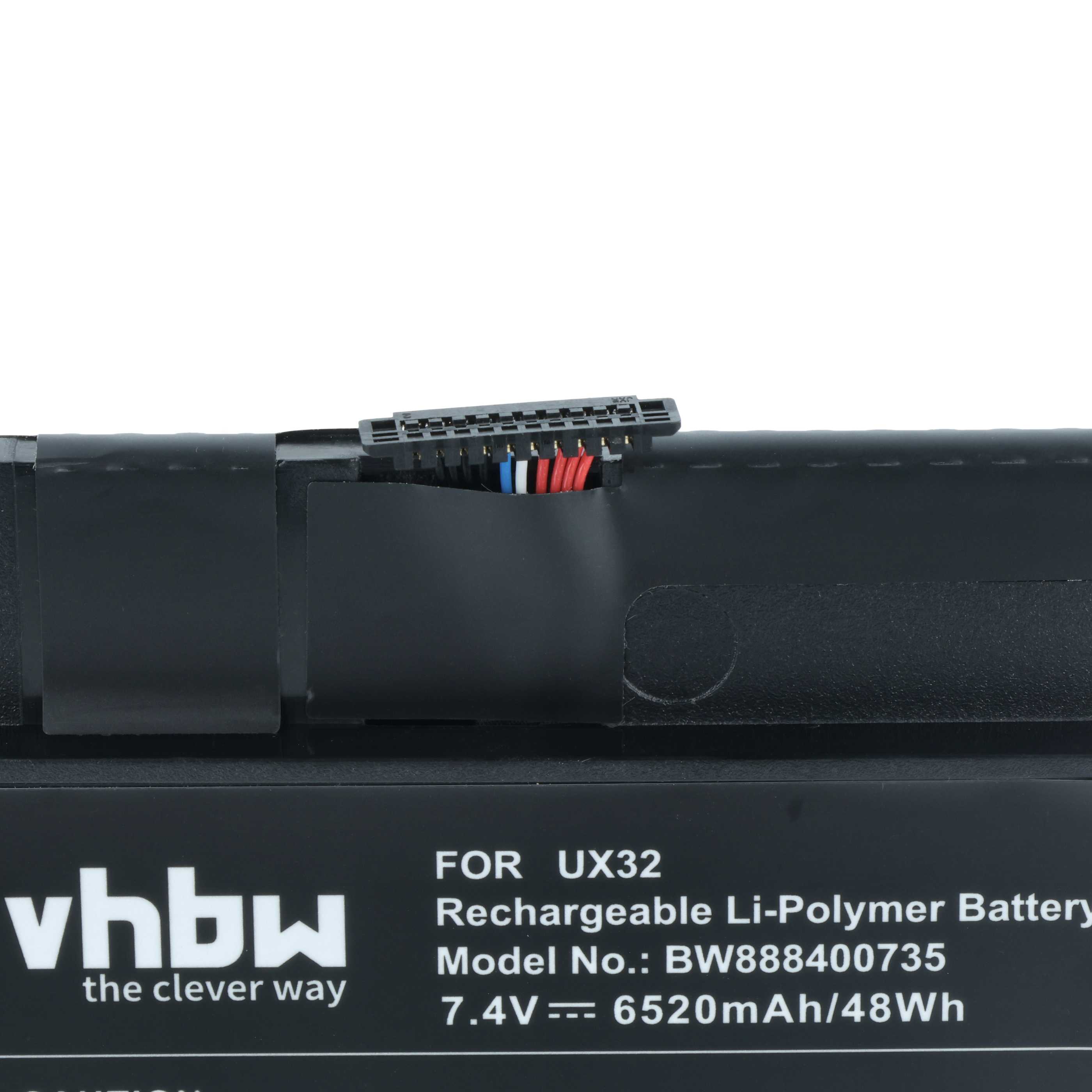 Akumulator do laptopa zamiennik Asus 0B200-00070000, C23-UX32, 0B200-00070100 - 6520 mAh 7,4 V LiPo