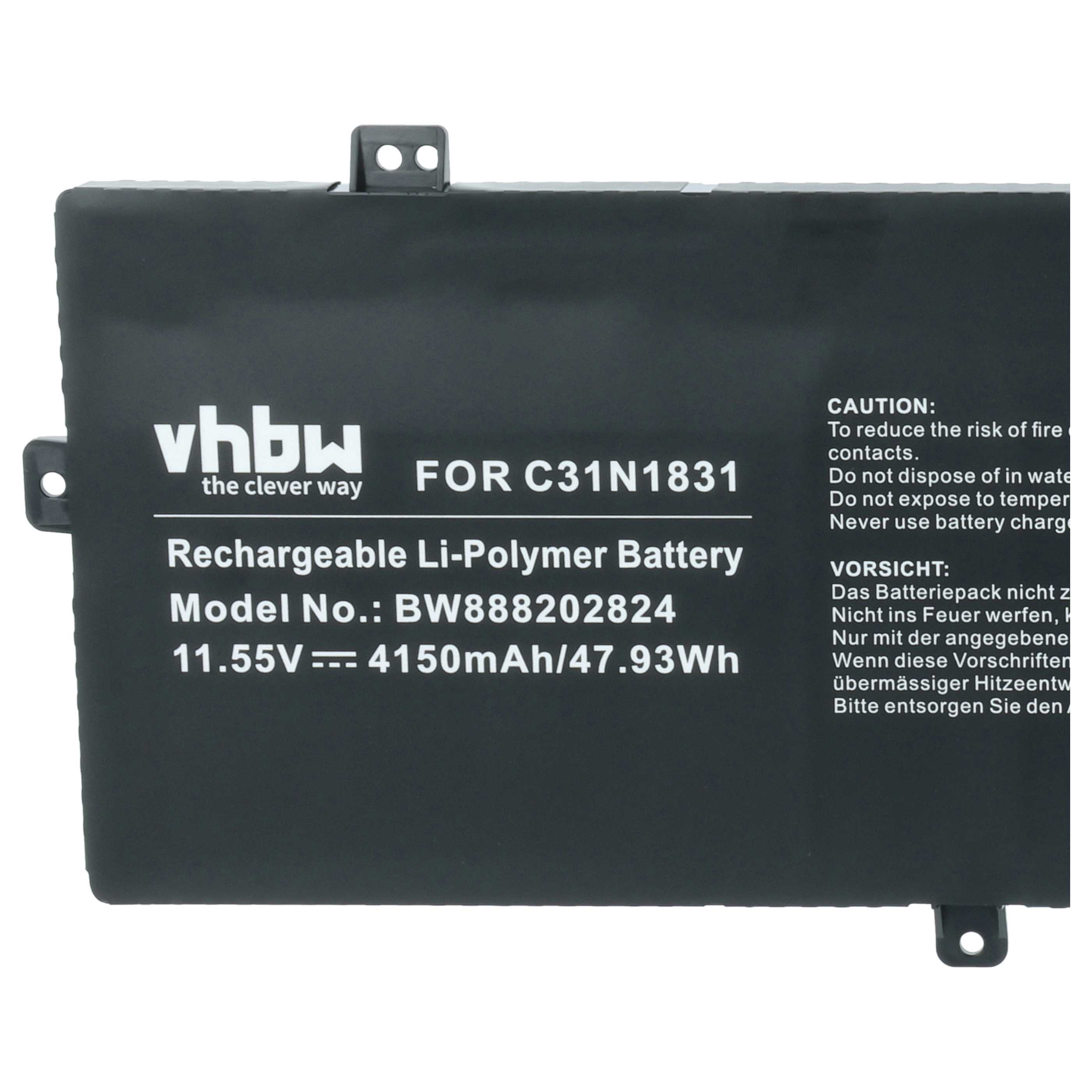 Akumulator do laptopa zamiennik Asus C31N1831, 0B200-03630000, 0B200-03330200 - 4150 mAh 11,55 V LiPo