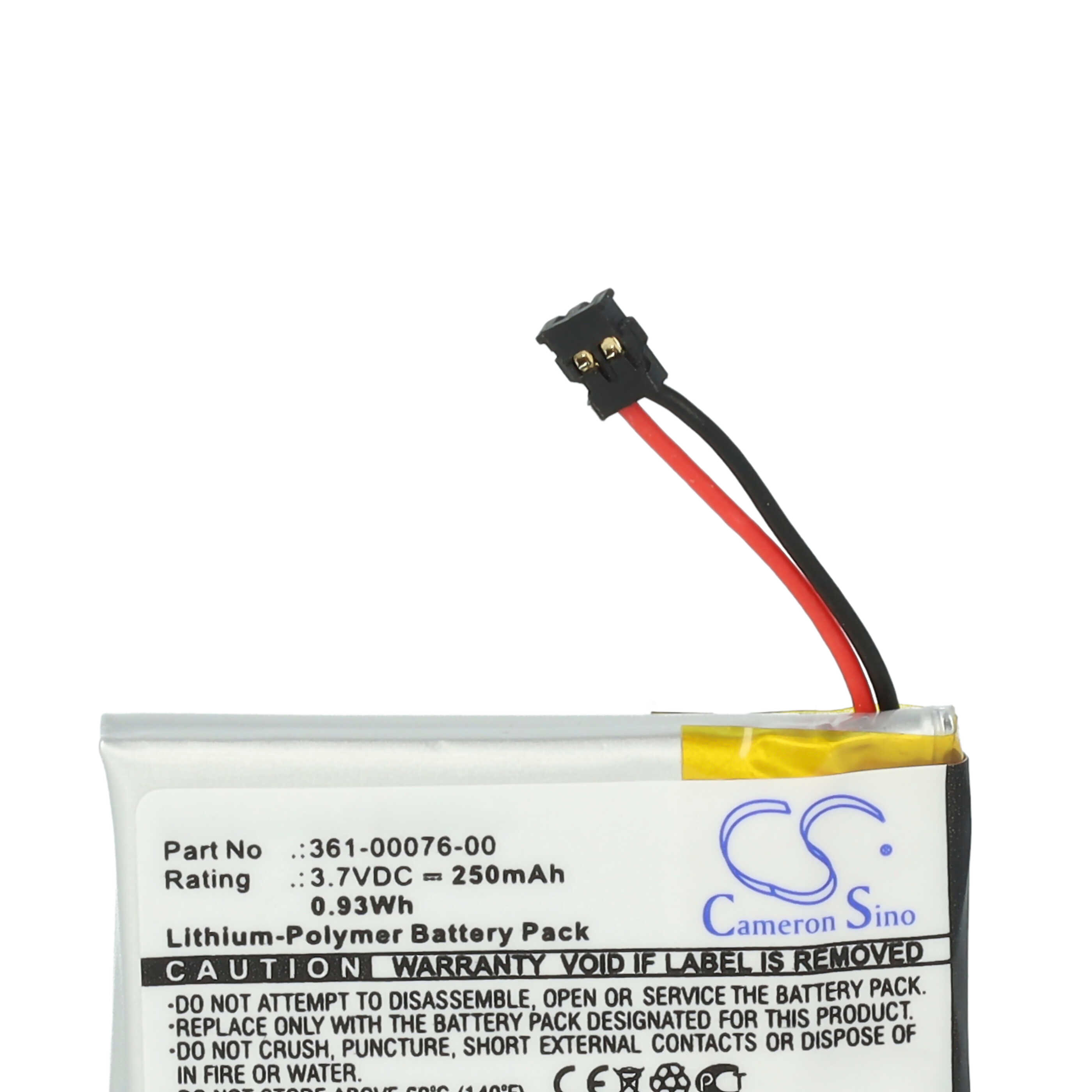 Smartwatch Battery replaces Garmin 361-00076-00 - 250 mAh 3.7 V Li-polymer + Tools