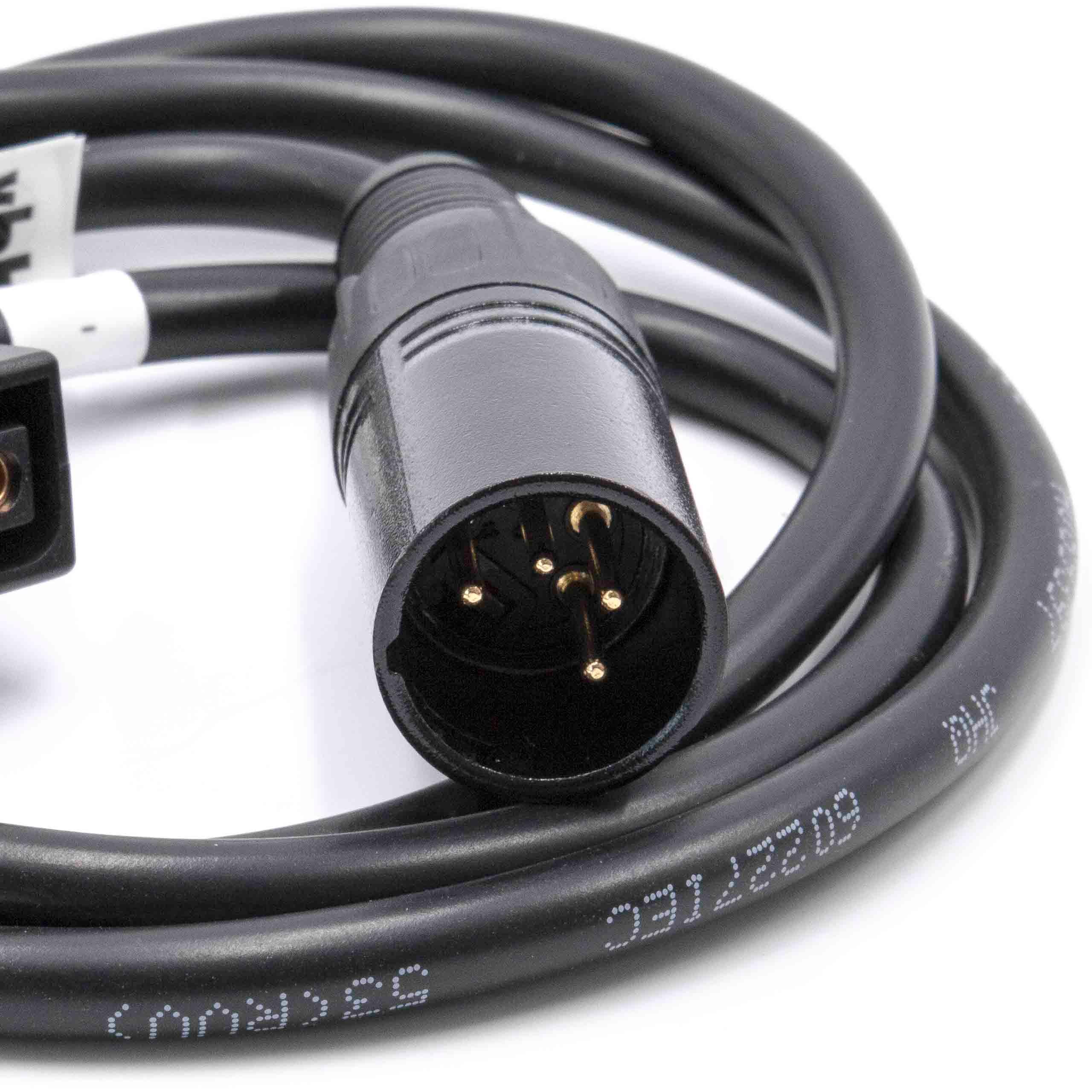 Adapter Kabel D-Tap (w) auf XLR 4-Pin (m) passend für Practilite Kamera u.a. - 1 m Schwarz