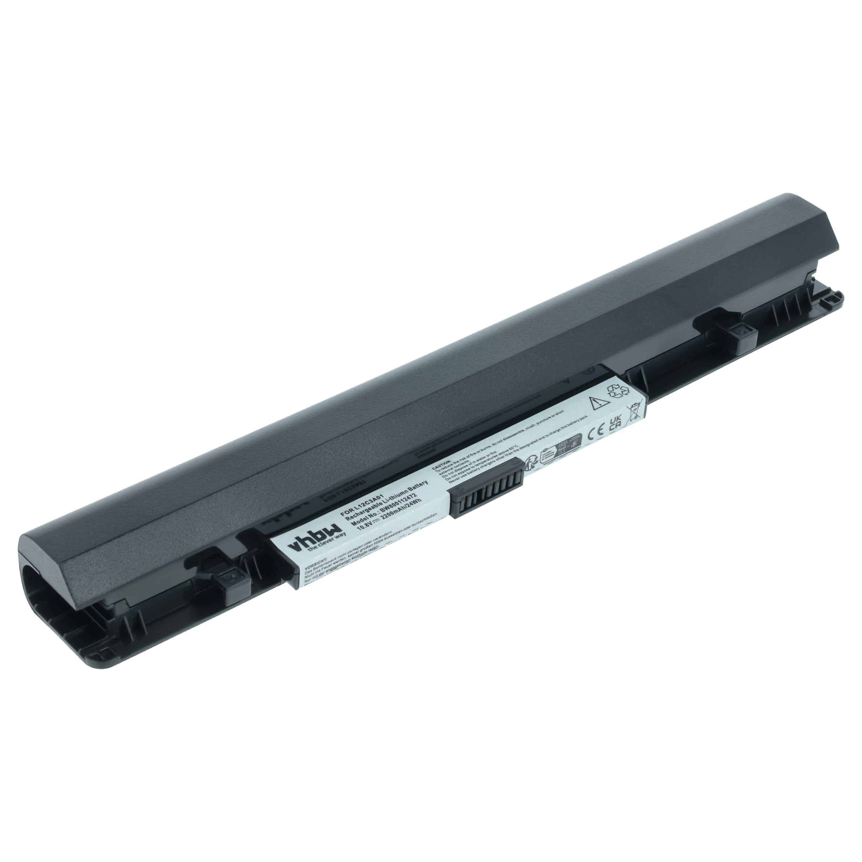 Akumulator do laptopa zamiennik Lenovo L12M3A01, L12S3F01, L12C3A01 - 2150 mAh 10,8 V Li-Ion, czarny