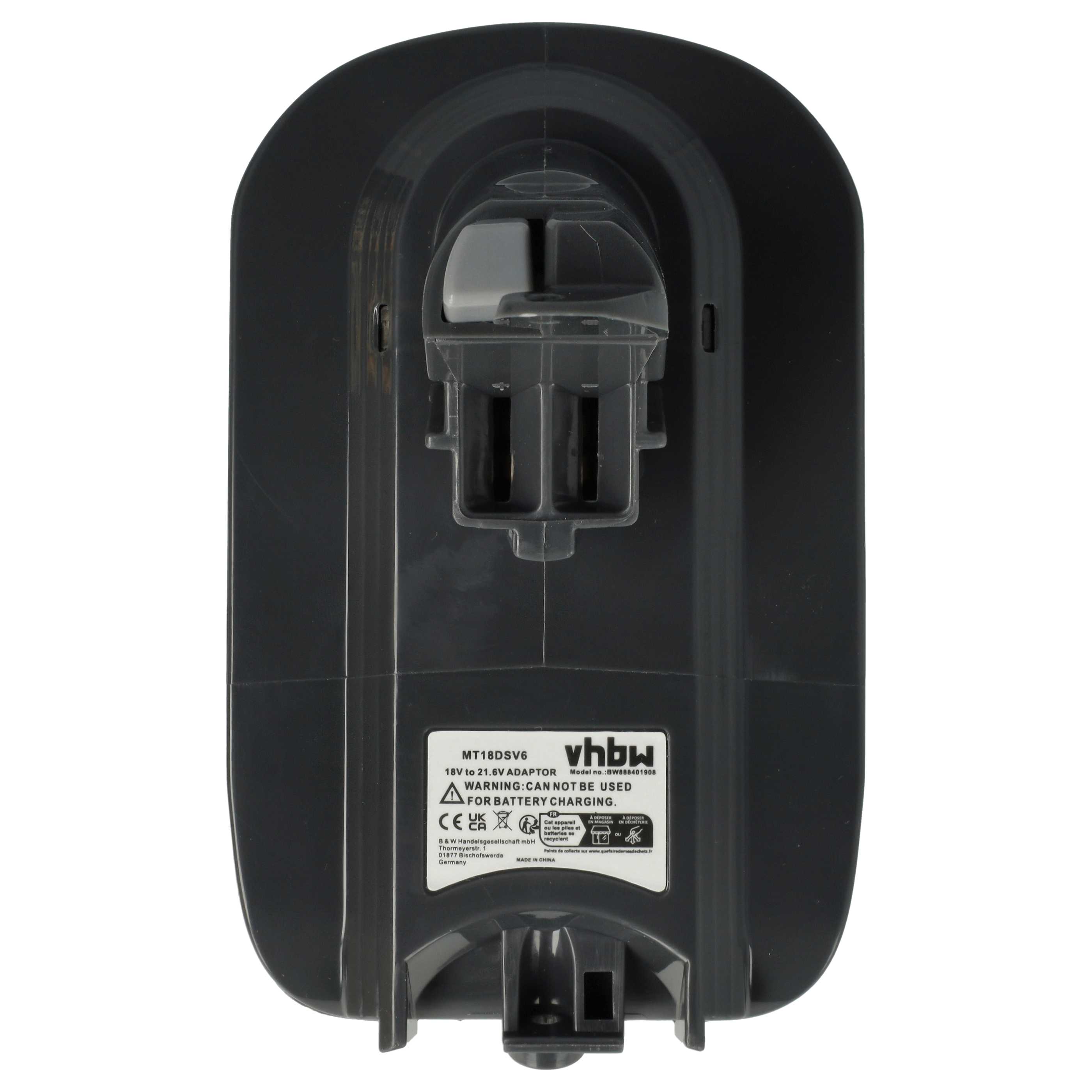 Adaptateur de batterie Makita 18 V Li-ion vers batterie d'aspirateur Dyson SV03