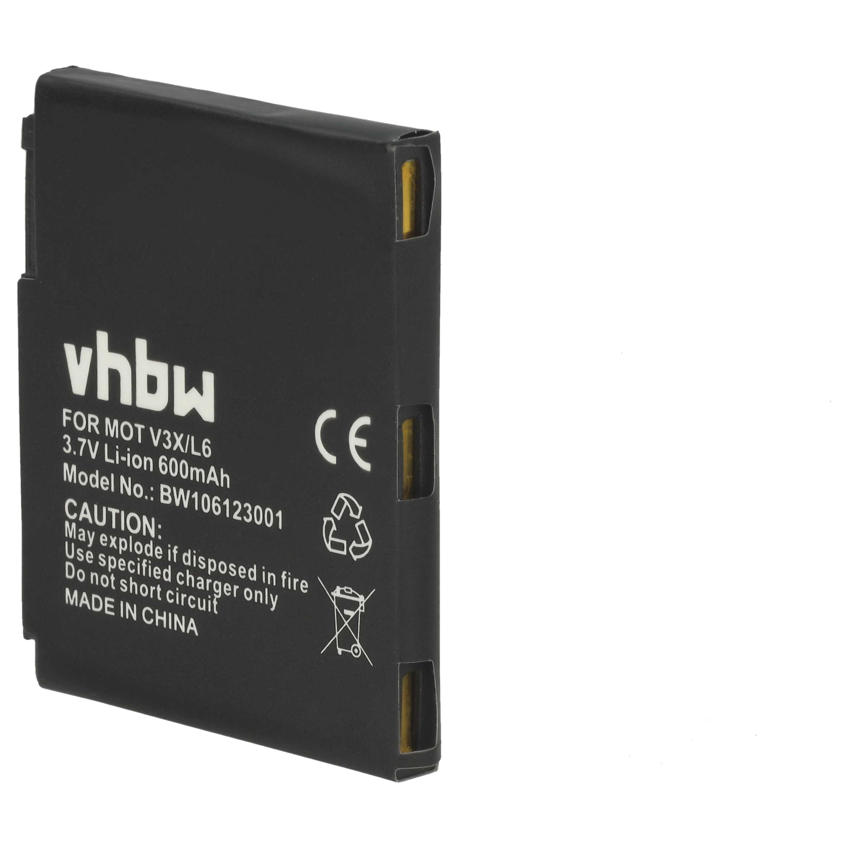 Mobile Phone Battery Replacement for Motorola BC50, SNN5779, CFNN1043, CFNN7007, 77865 - 600 mAh 3.7 V Li-Ion