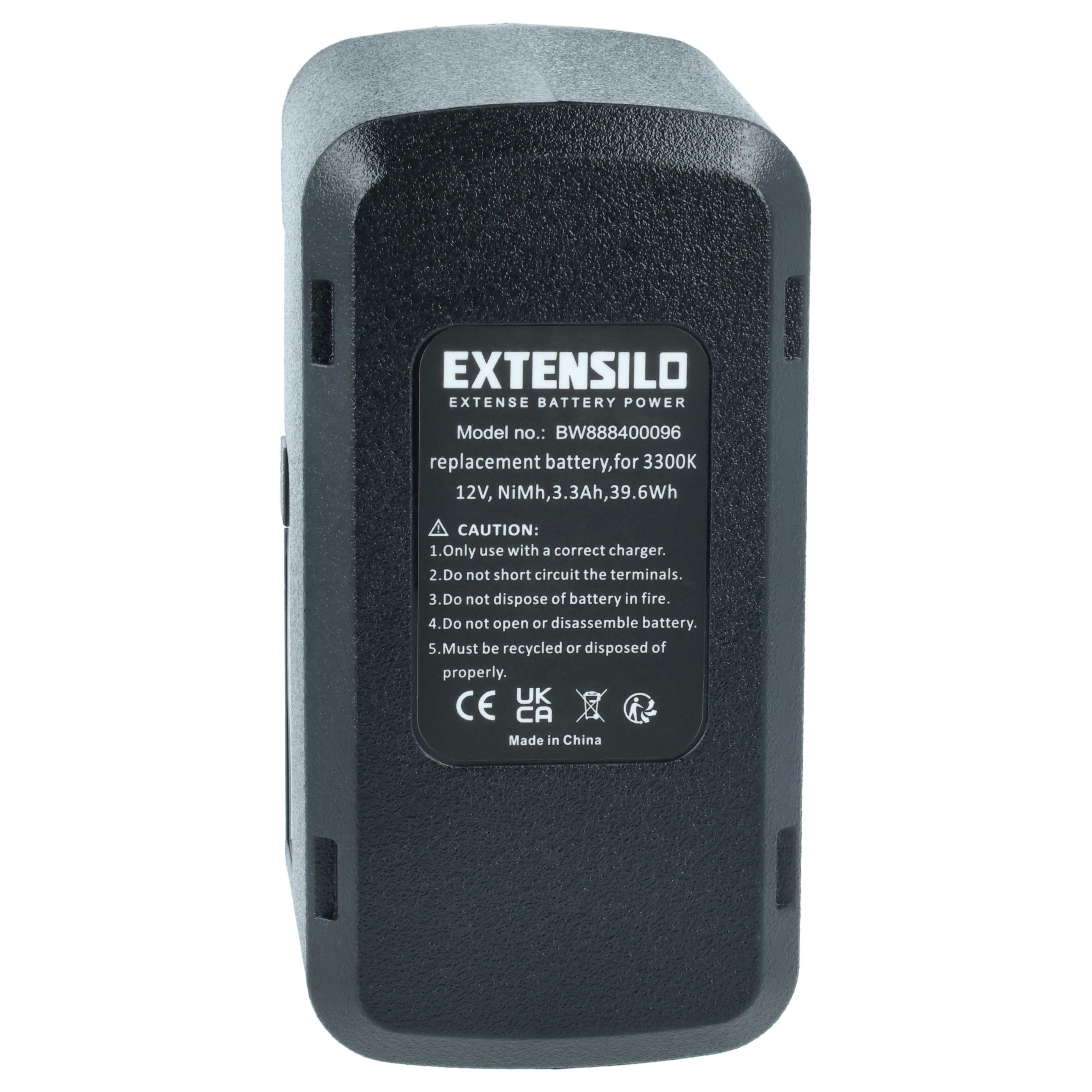 2x Battery replaces Bosch 2 607 335 055, 2 607 335 054 Electric Power Tool - 3300 mAh, 12 V, NiMH