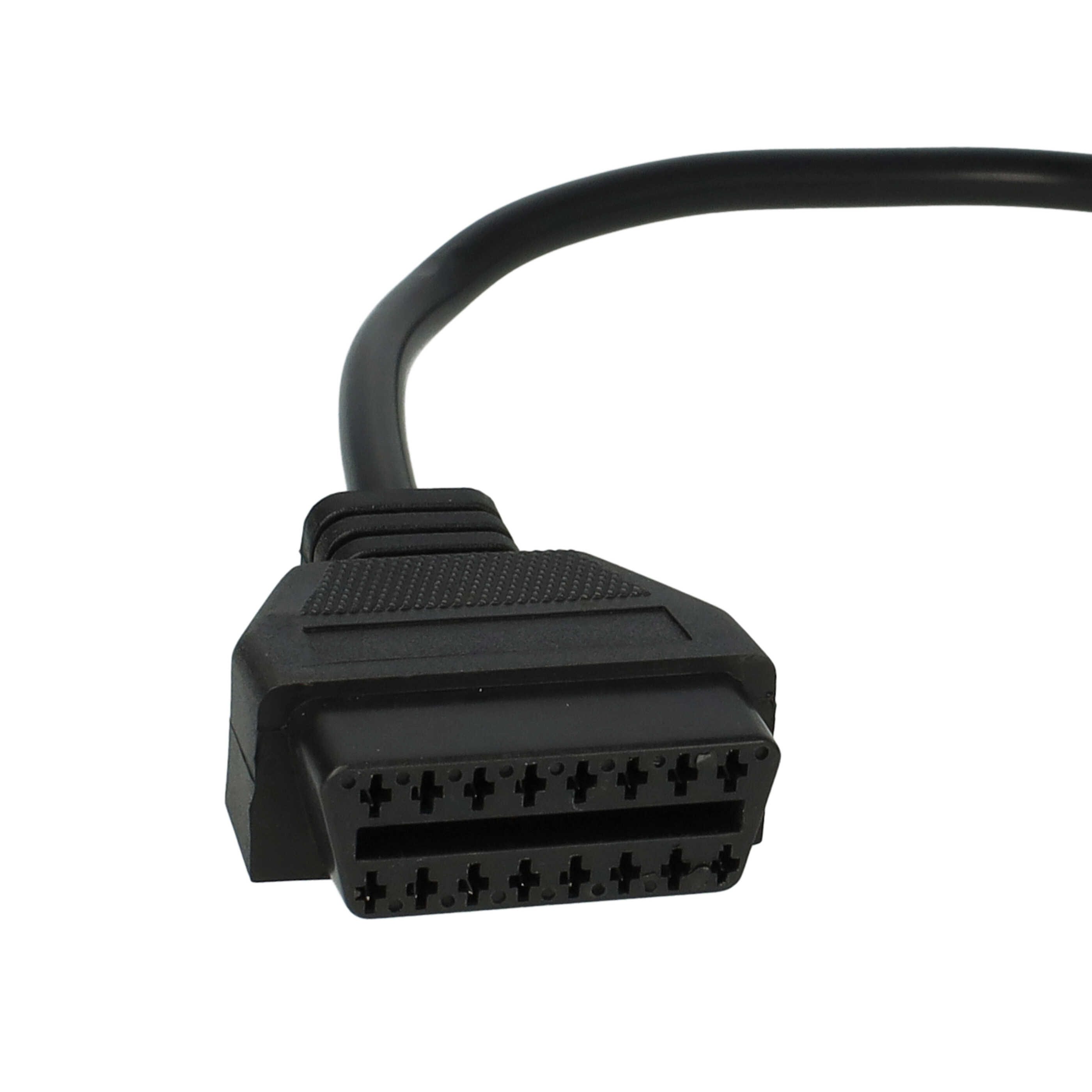 vhbw OBD2 Adapter 10Pin-OBD1 auf OBD2 für Opel -Bj 1997 Astra, Calibra, Corsa, Kadett