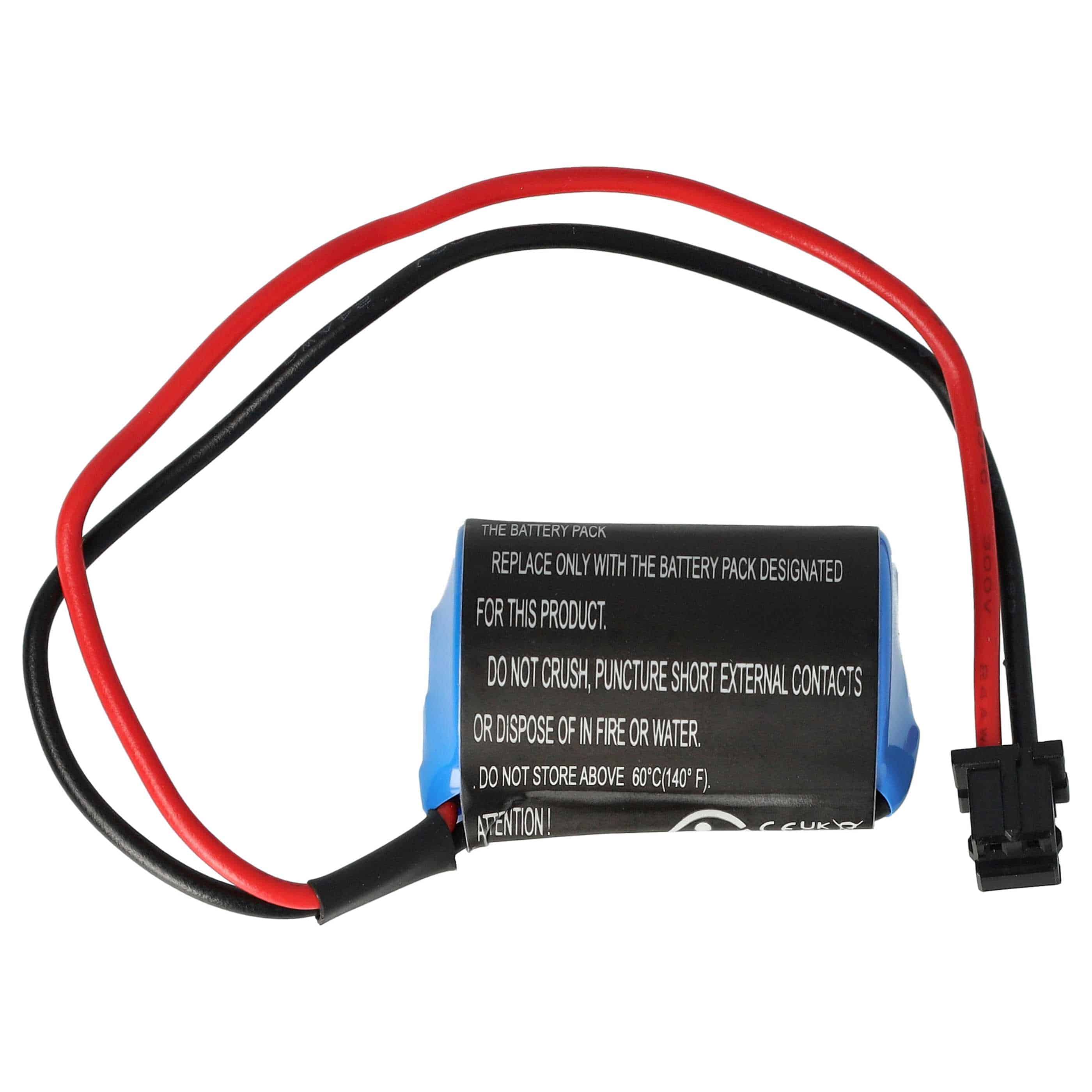 Servo Driver Battery Replacement for Omron R88A-BAT02W, JZSP-BA01, JZSP-BA0-1 - 1000 mAh 3.6 V Li-MnO2