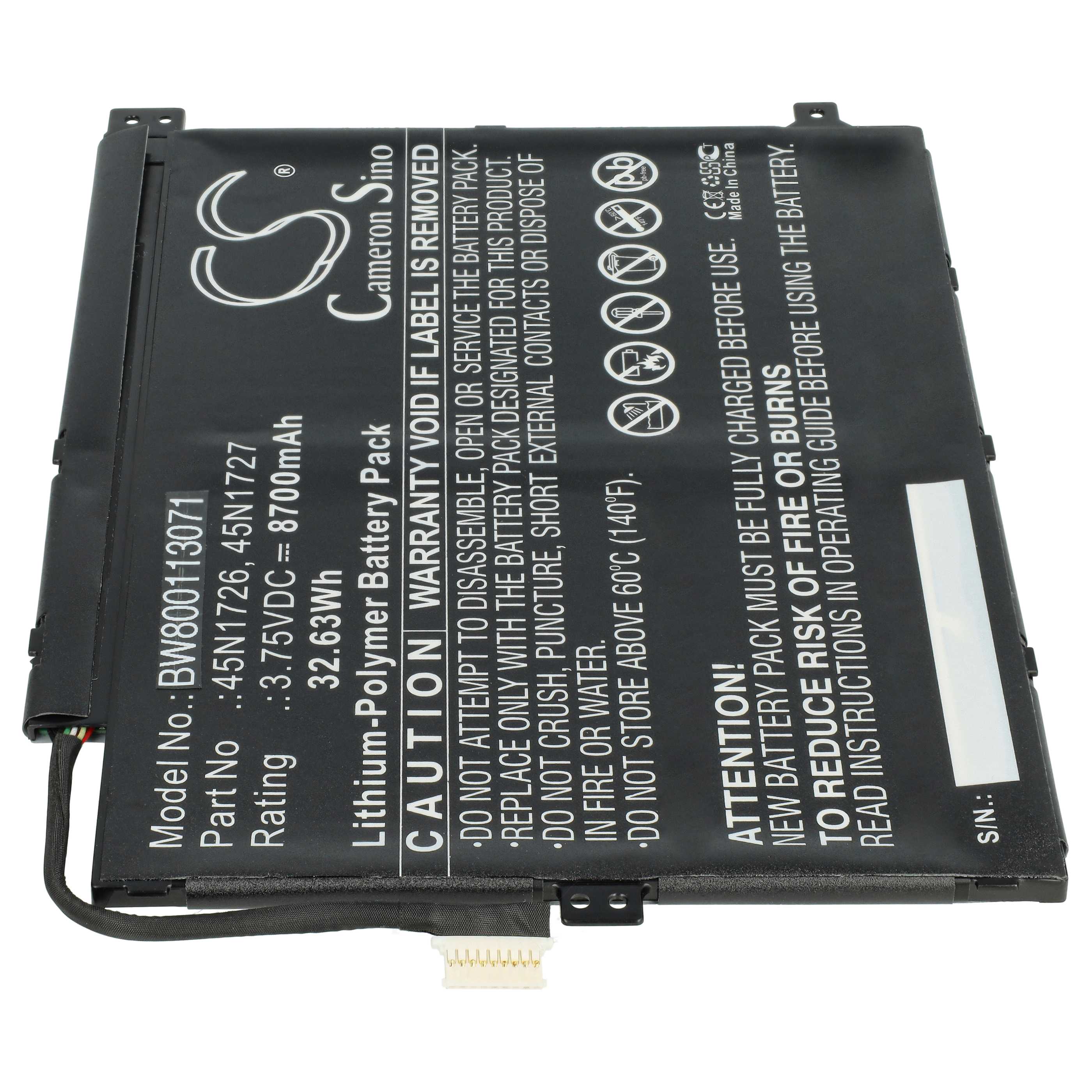 Akumulator do laptopa zamiennik Lenovo 1ICP4/82/114-2, 45N1726, 1ICP4/83/113 - 8700 mAh 3,75 V LiPo, czarny