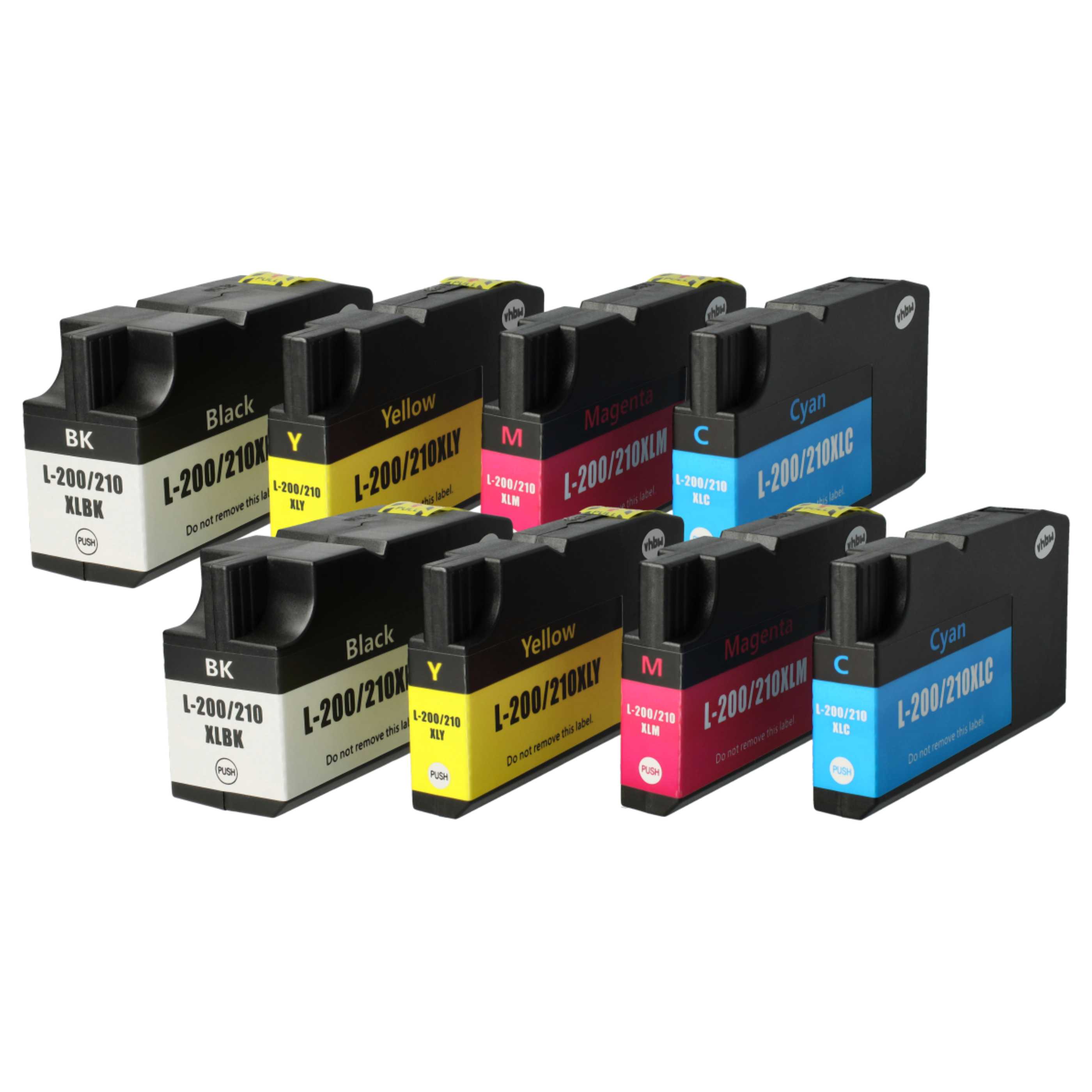 8x Cartouches remplace Lexmark 14L0177E, 200XL, 14L0174E, 14L0175E, 14L0176E pour imprimante - multicouleurs