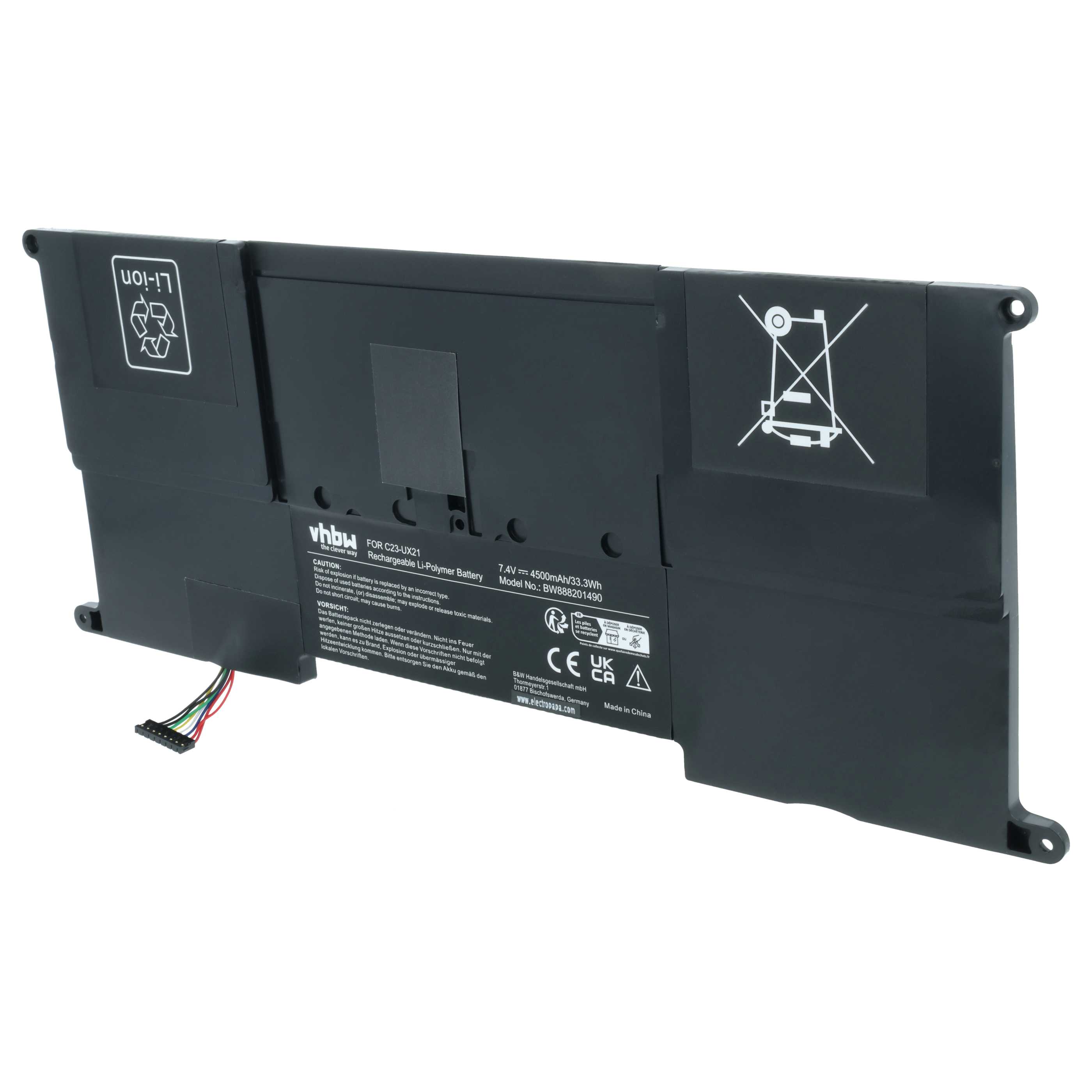 Akumulator do laptopa zamiennik Asus C23-UX21 - 4500 mAh 7,4 V LiPo