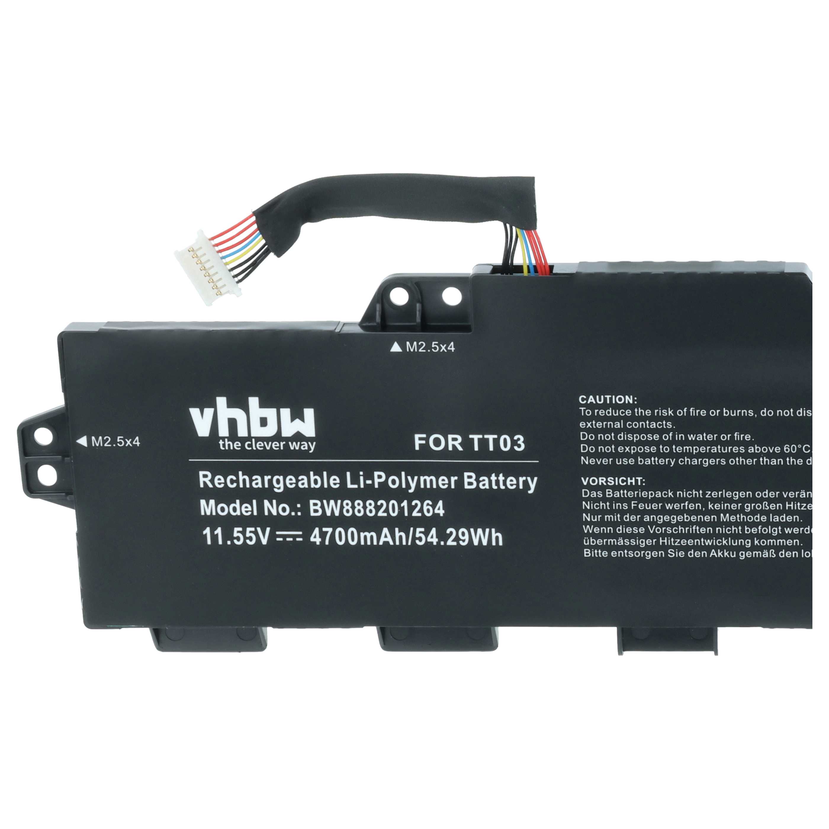 Akumulator do laptopa zamiennik HP 932824-2C1, 932824-1C1, 3RS08UT#ABA - 4700 mAh 11,55 V LiPo, czarny