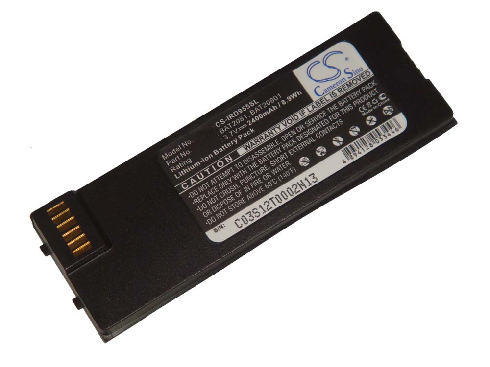 Satellite Mobile Phone Battery Replacement for Iridium BAT20801, BAT2081 - 2400mAh 3.7V Li-Ion