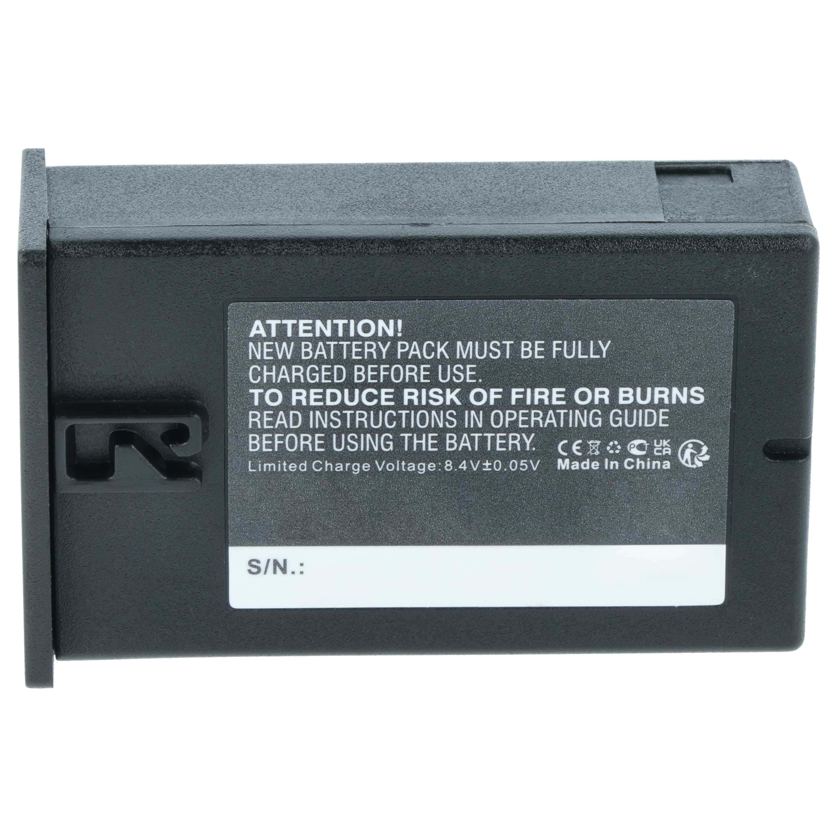 Battery replaces Leica BP-DC13 - 900mAh, 7.2V, Li-Ion