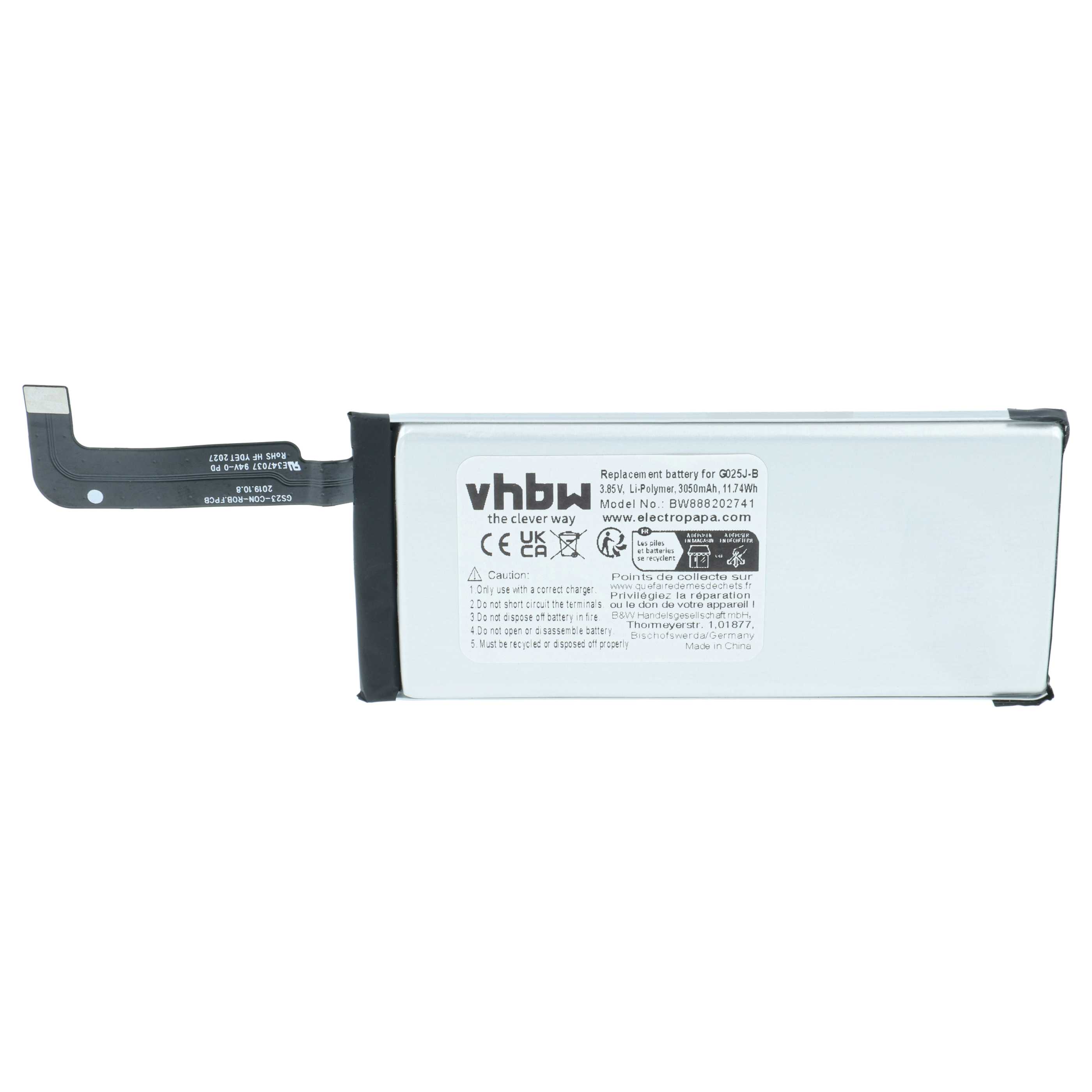 Akumulator do telefonu smartfona zamiennik Google G025J-B - 3050 mAh 3,85 V LiPo