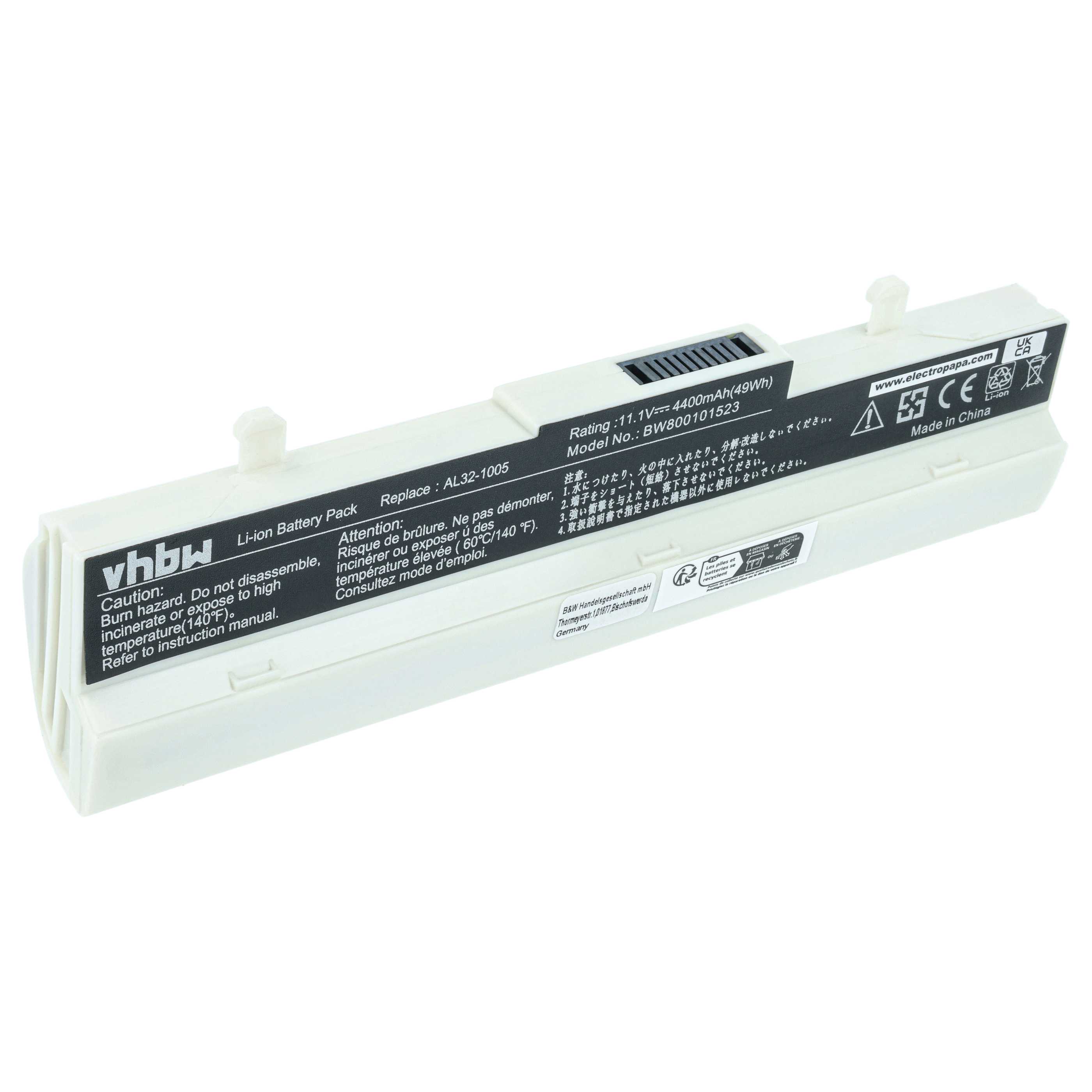 Akumulator do laptopa zamiennik Asus 70-OA1B1B2100, 0B20-00KA0AS - 4400 mAh 11,1 V Li-Ion, biały