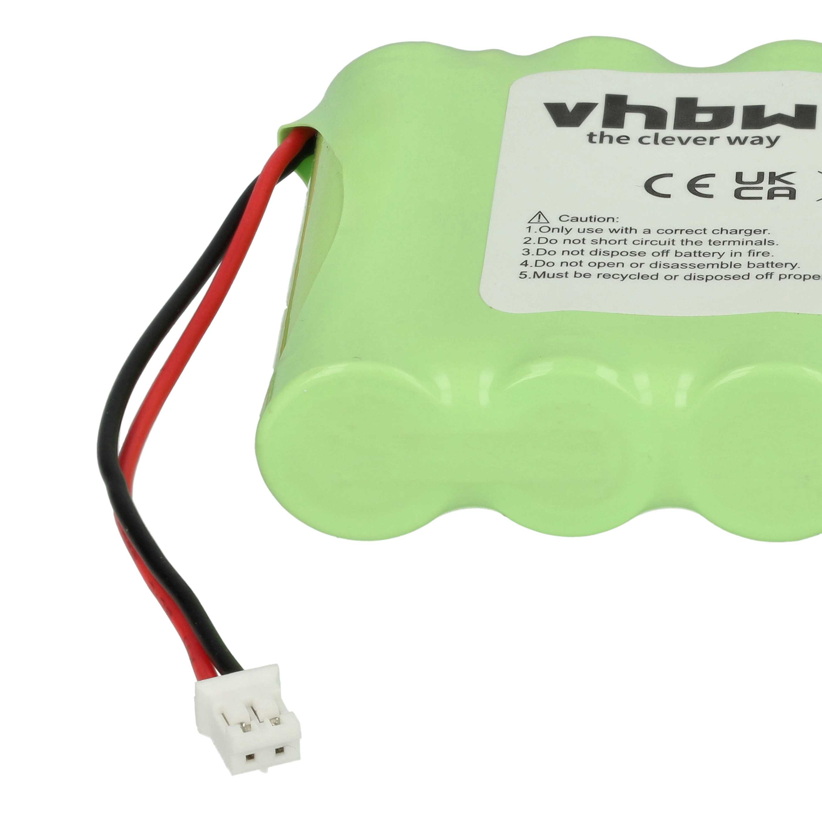 5x Batteries remplace Ingenico 6VHAAL, 6N120SFE-15615 pour scanner de code-barre Incognito - 1200mAh 7,2V