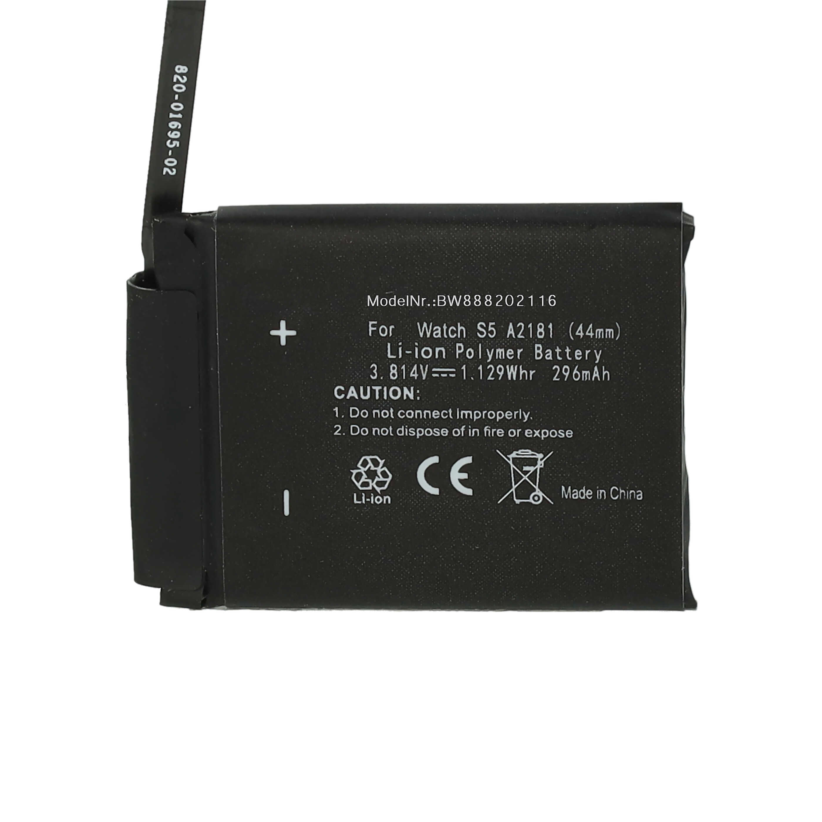 Smartwatch-Akku als Ersatz für Apple A2181 - 296mAh 3,81V Li-Polymer + Werkzeug-Set