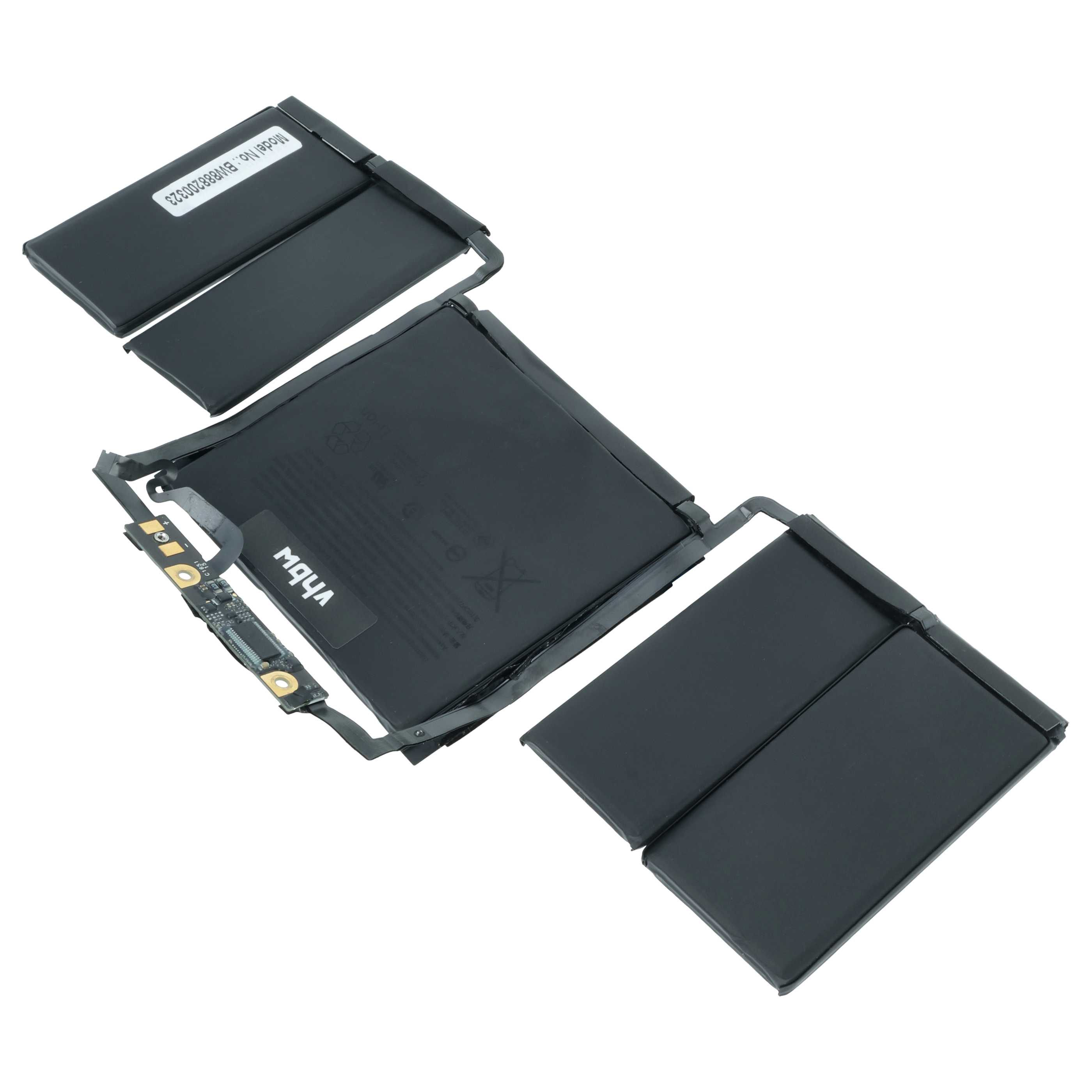 Notebook-Akku als Ersatz für Apple 020-01705, A1819 für Apple - 4300mAh 11,4V Li-Polymer, schwarz