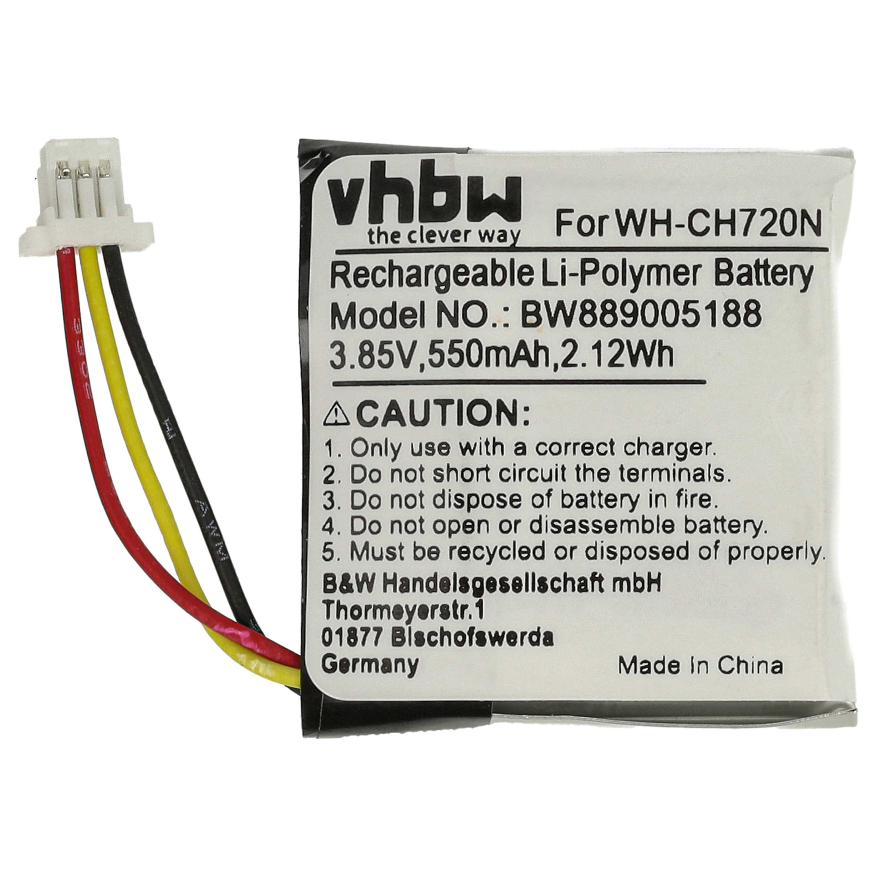 Akumulator do słuchawek bezprzewodowych zamiennik Sony 722428, FT702028P - 550 mAh 3,85 V LiPo