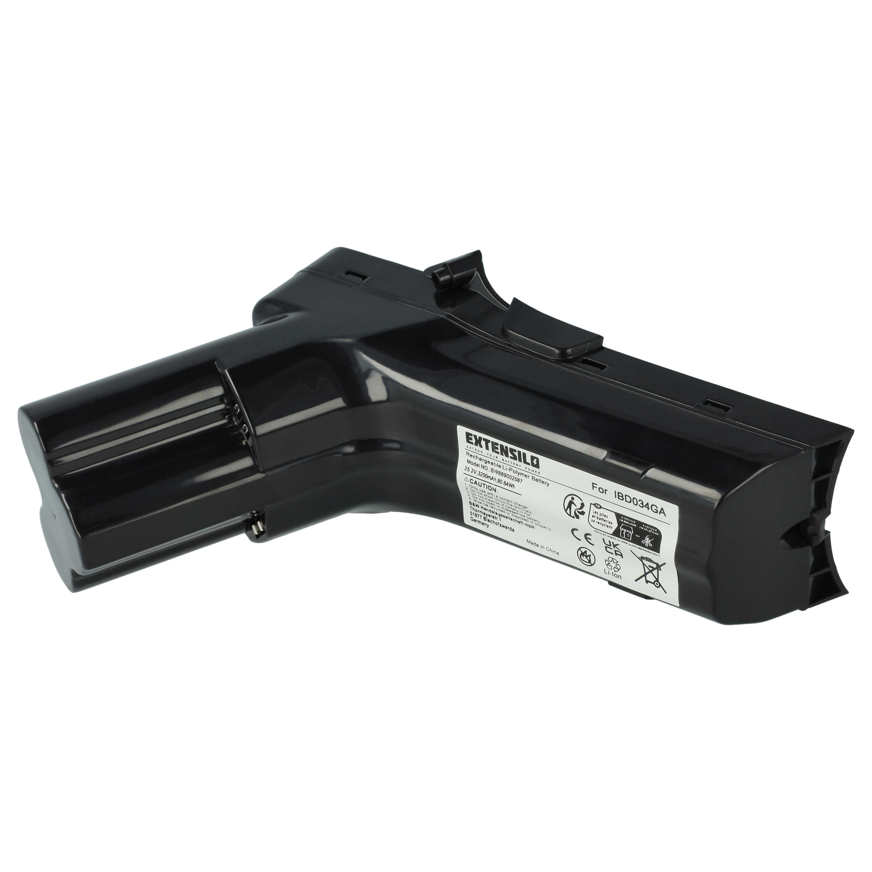 Akku als Ersatz für Philips IBD034GA, 300000517621, 300000517631, 6.27.40.08-0 für Philips Staubsauger - 3200mAh 25,2V Li-Ion