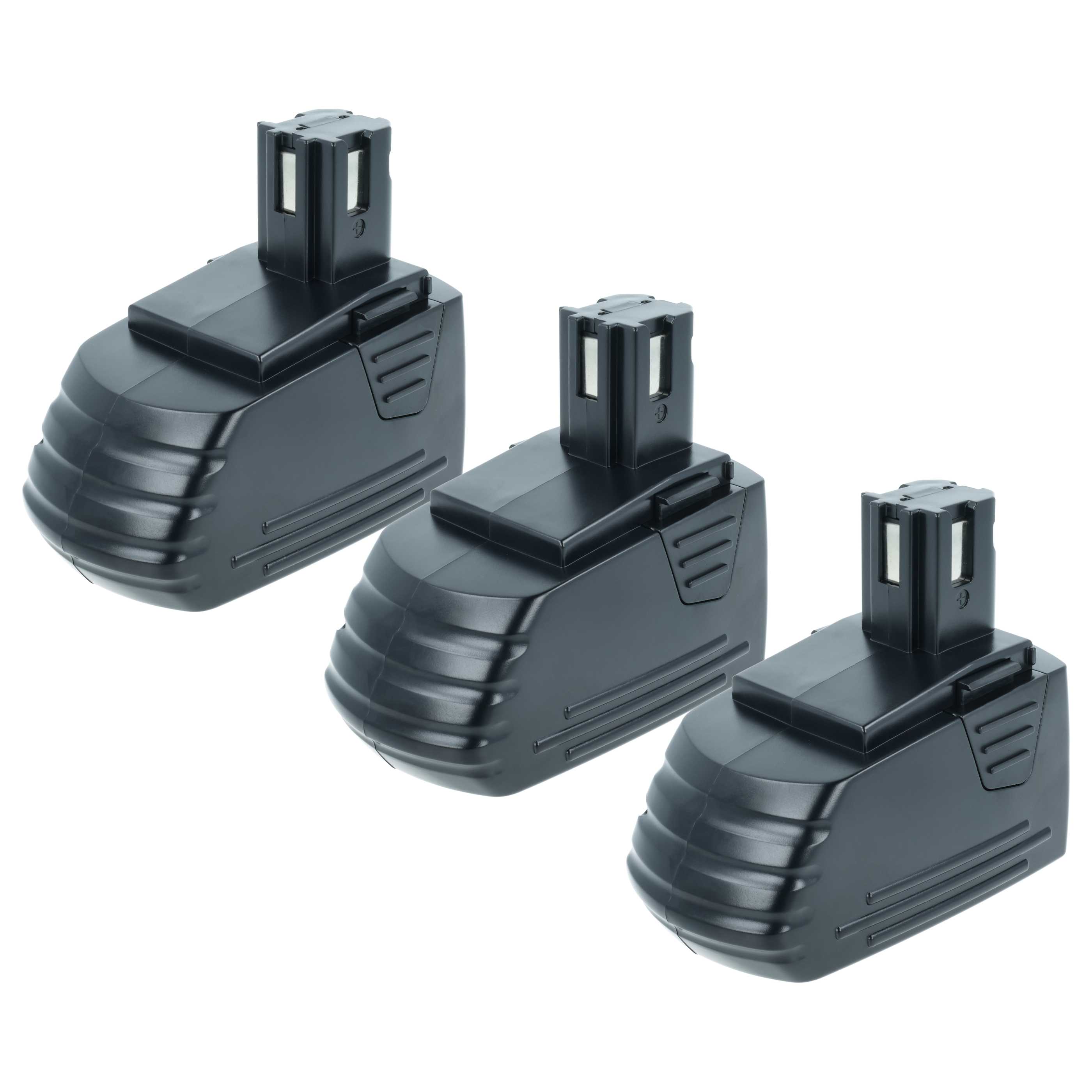3x Battery replaces Hilti SFB126A, SFB126, SFB121 Electric Power Tool - 2100 mAh, 12 V, NiMH