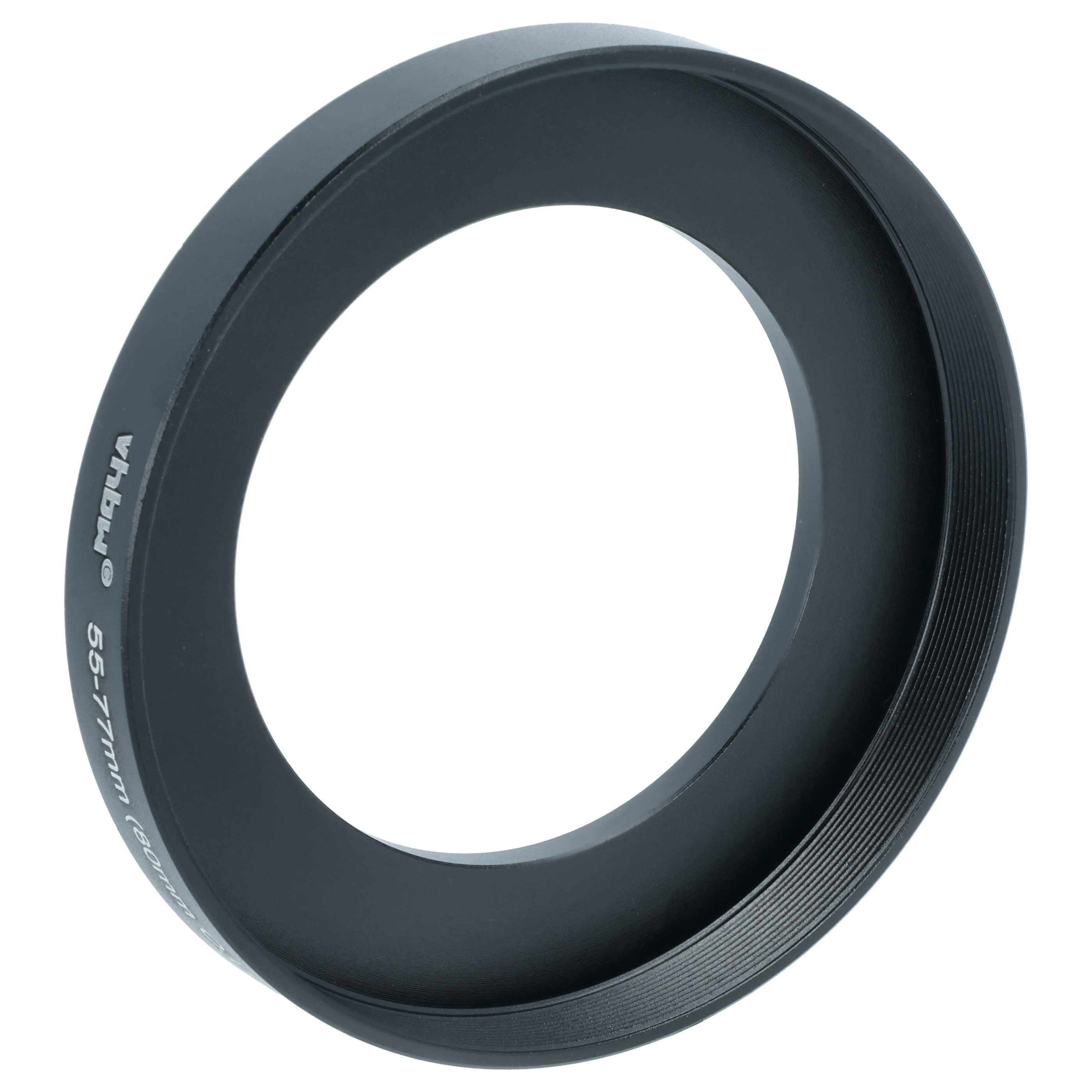 Step-Up Ring Adapter of 55 mm to 77 mm for matte box 80 mm O.D. - Filter Adapter