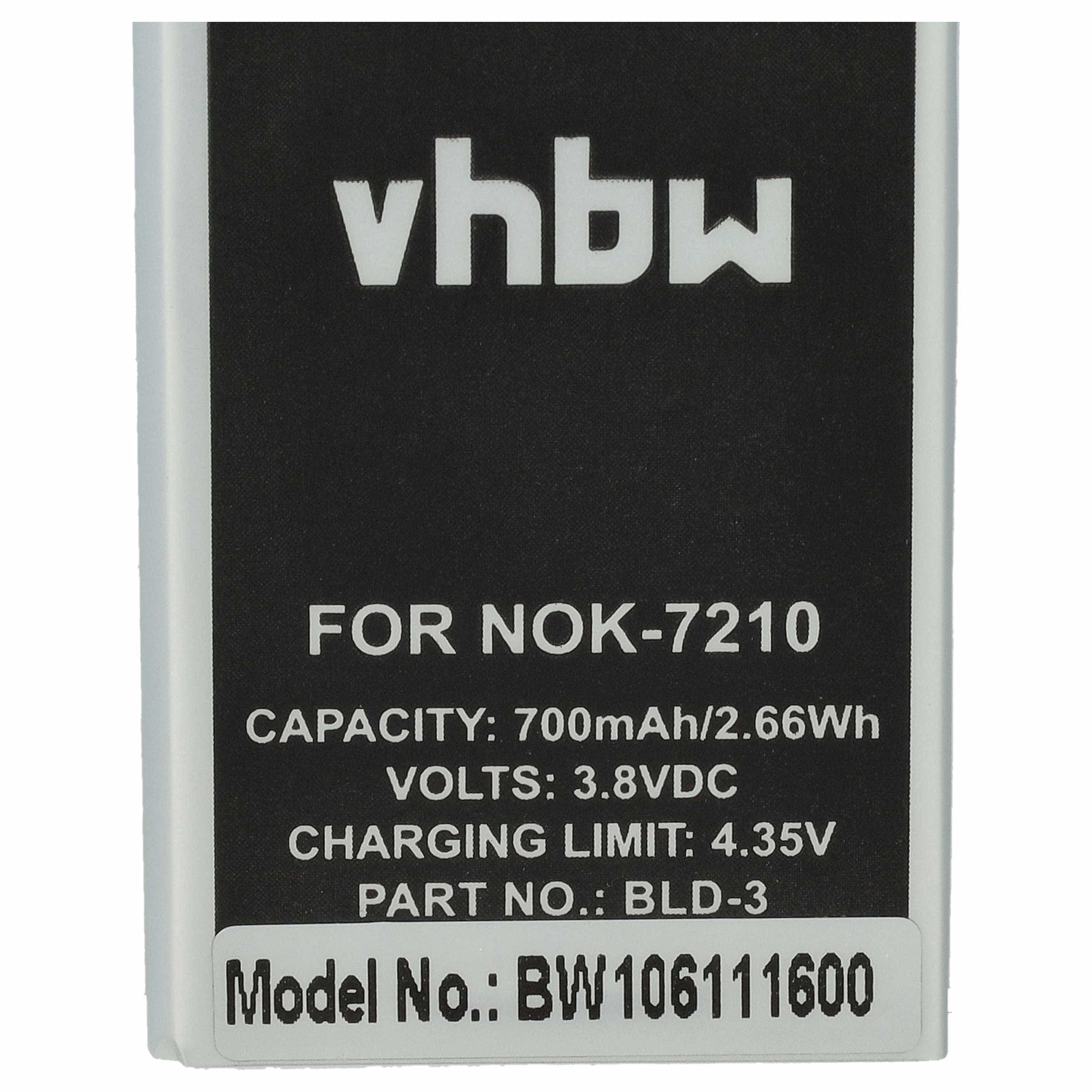 Akumulator do telefonu smartfona zamiennik Nokia BLD-3 - 700 mAh 3,7 V Li-Ion