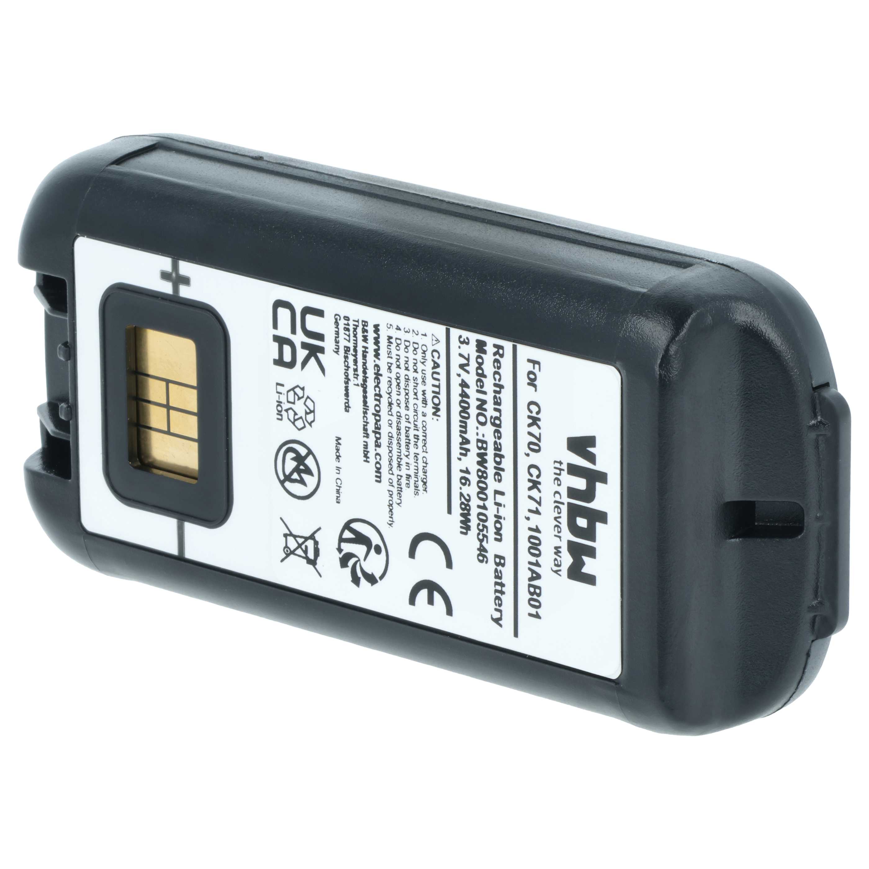 Batterie remplace Intermec 1001AB01, 318-046-001, 1001AB02 pour ordinateur mobile PDA Intermec - 4400mAh