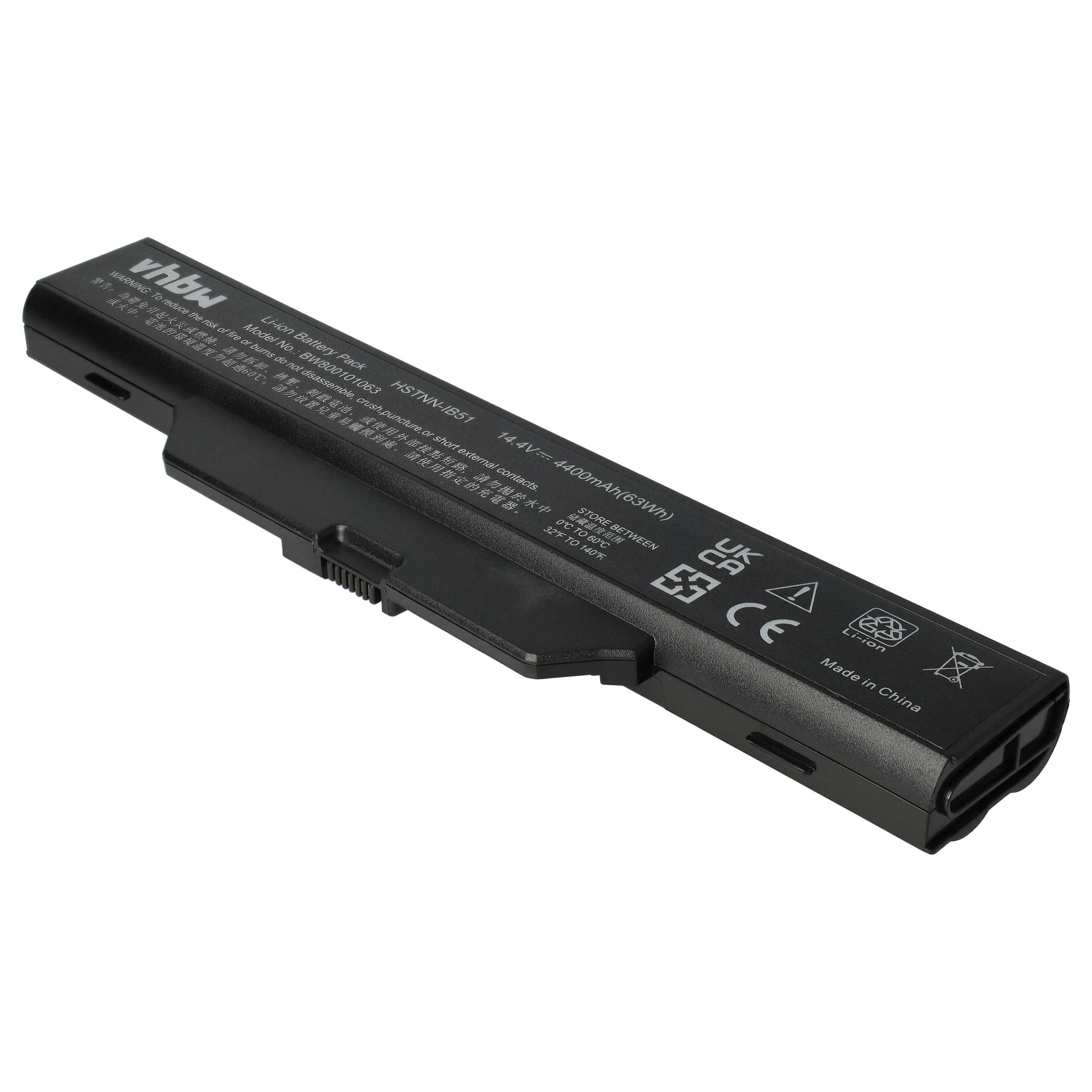 Akumulator do laptopa zamiennik HP Compaq 451085-141, 451086-001, 451085-661 - 4400 mAh 14,4 V Li-Ion, czarny