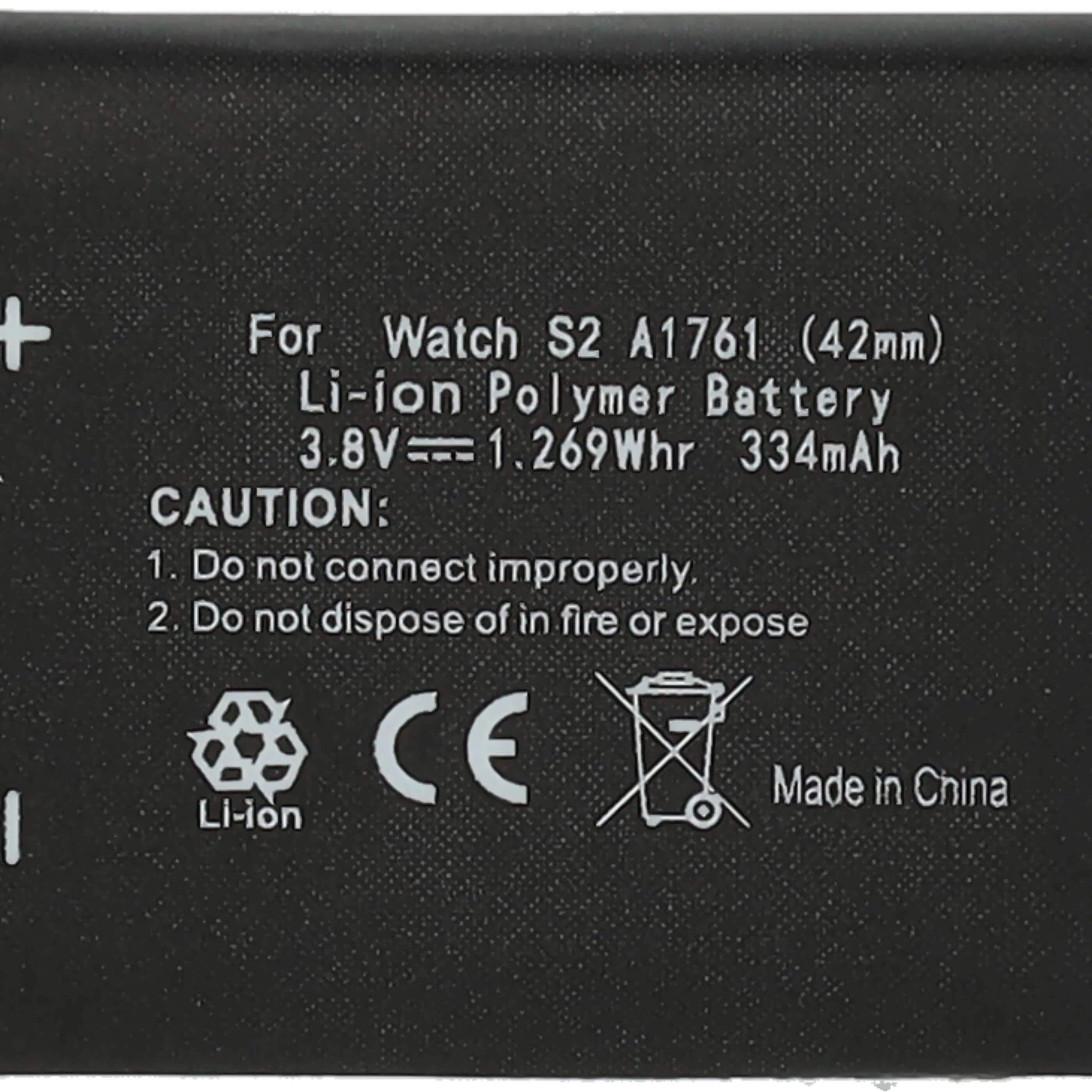 Smartwatch-Akku als Ersatz für Apple A1761 - 334mAh 3,8V Li-Polymer + Werkzeug-Set