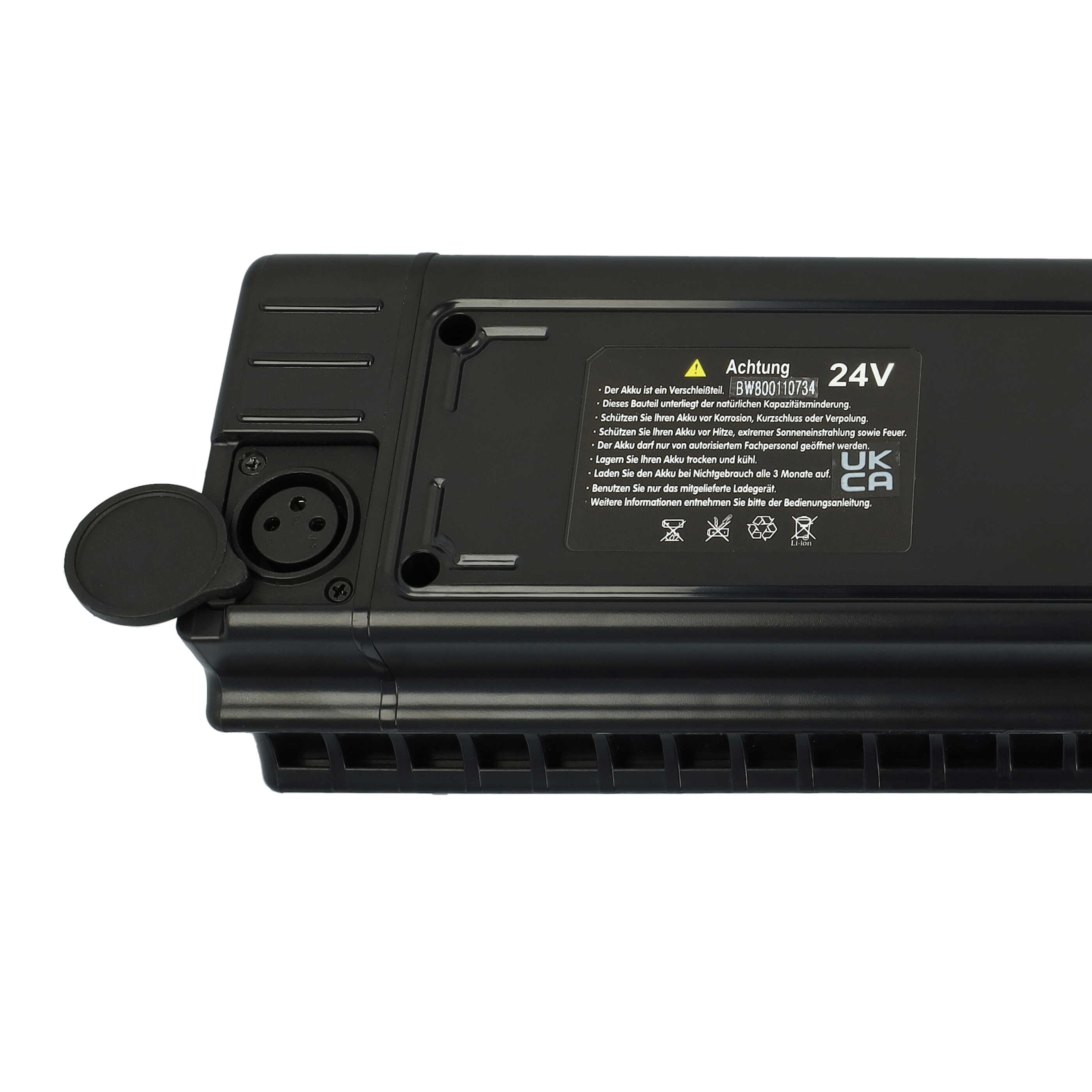 E-Bike Battery Replacement for Samsung SDI 24V - 10.4Ah 25.4V Li-Ion, black