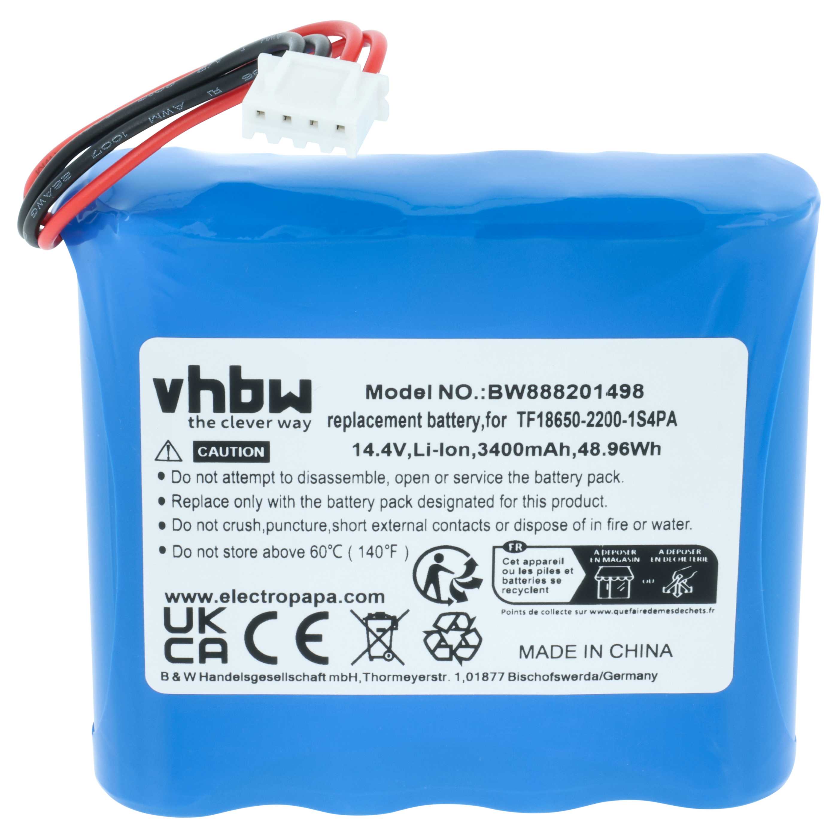Akumulator do radia Marshall Kilburn - 3400 mAh 14,4 V Li-Ion