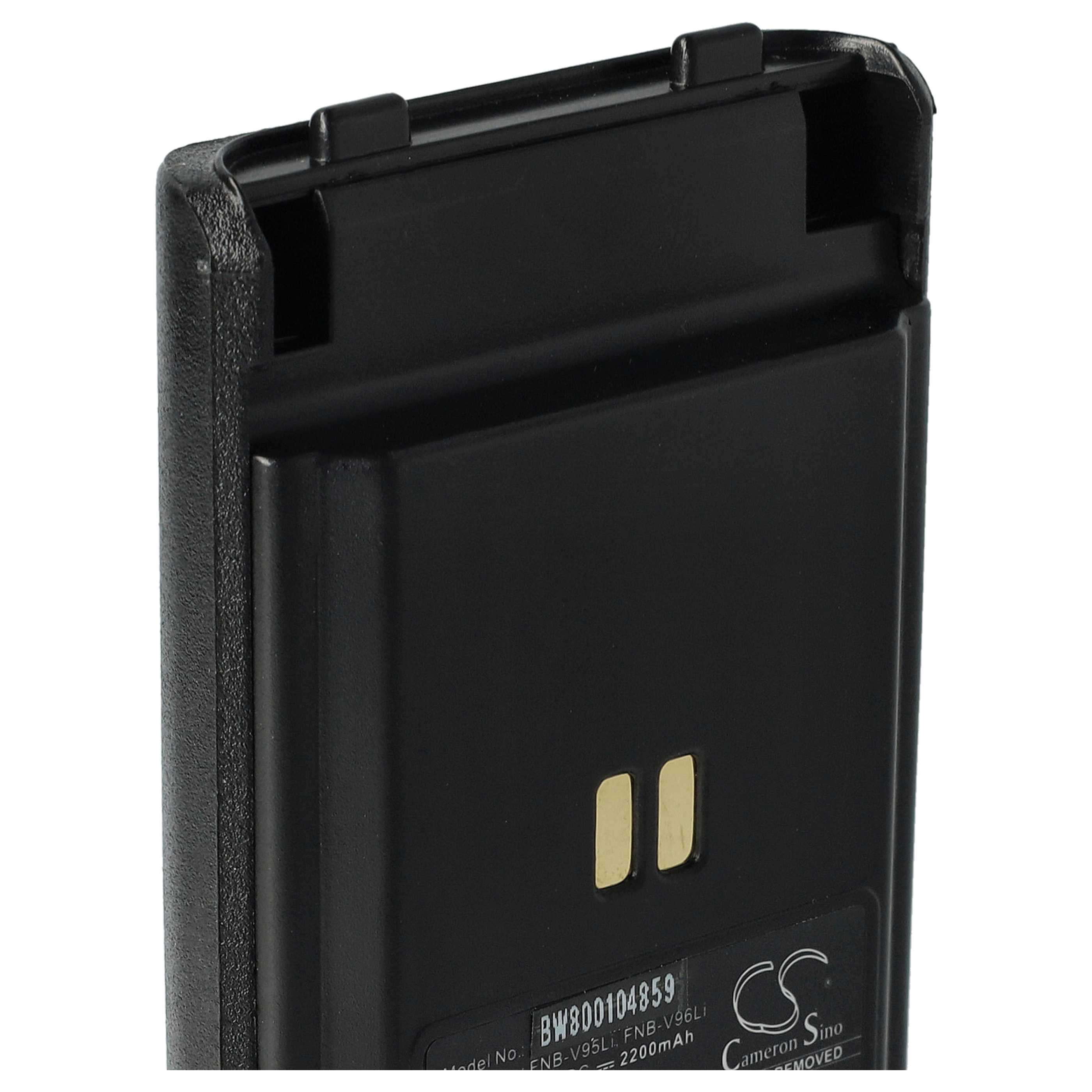 Radio Battery replaces Vertex Yaesu FNB-V96, FNB-V95Li, FNB-V96Li, FNB-V95 - 2200 mAh 7.4 V Li-Ion