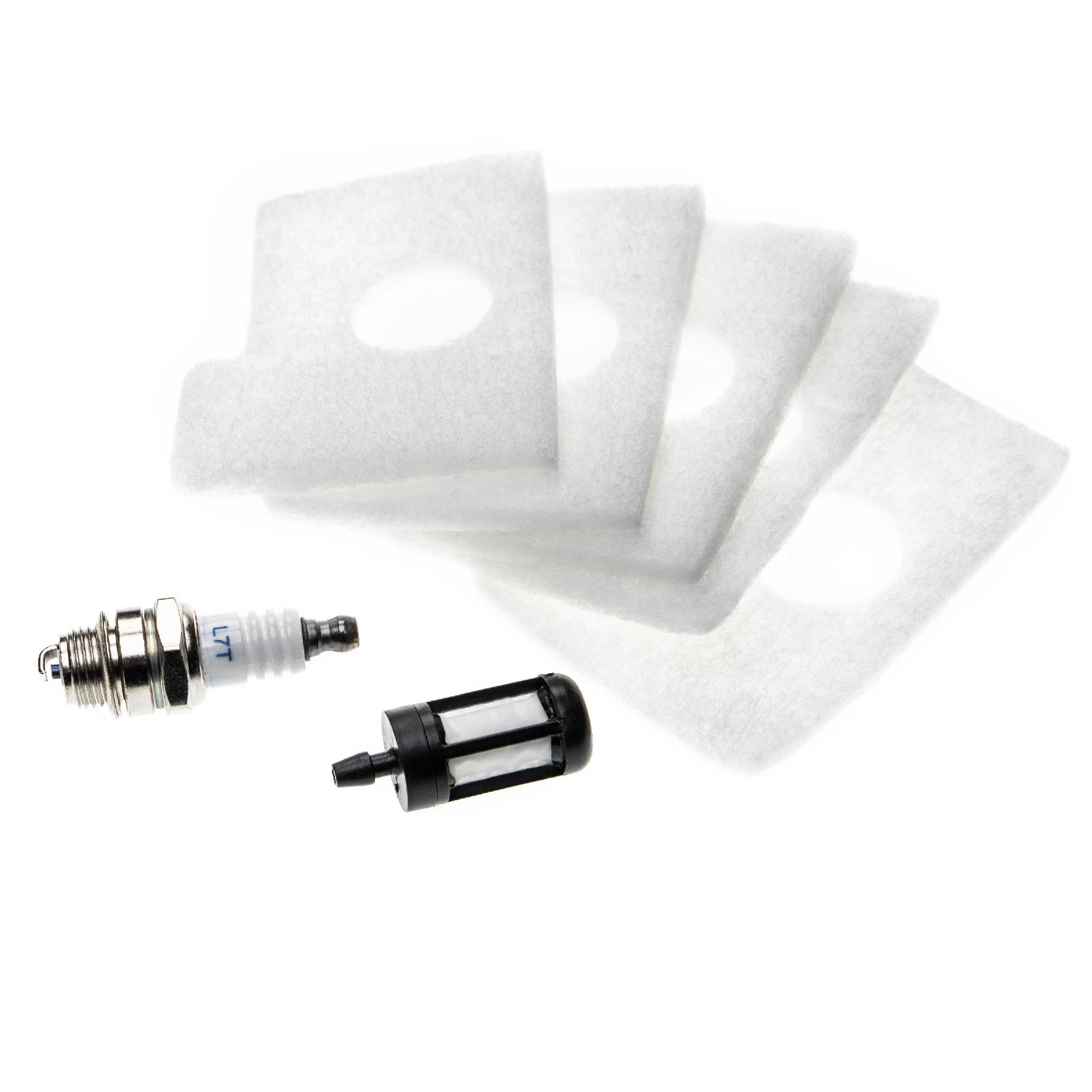 Repair Kit as Replacement for Stihl Chainsaw 0000-350-3500- 5x air filter, 1x inline gas filter, 1x spark plug